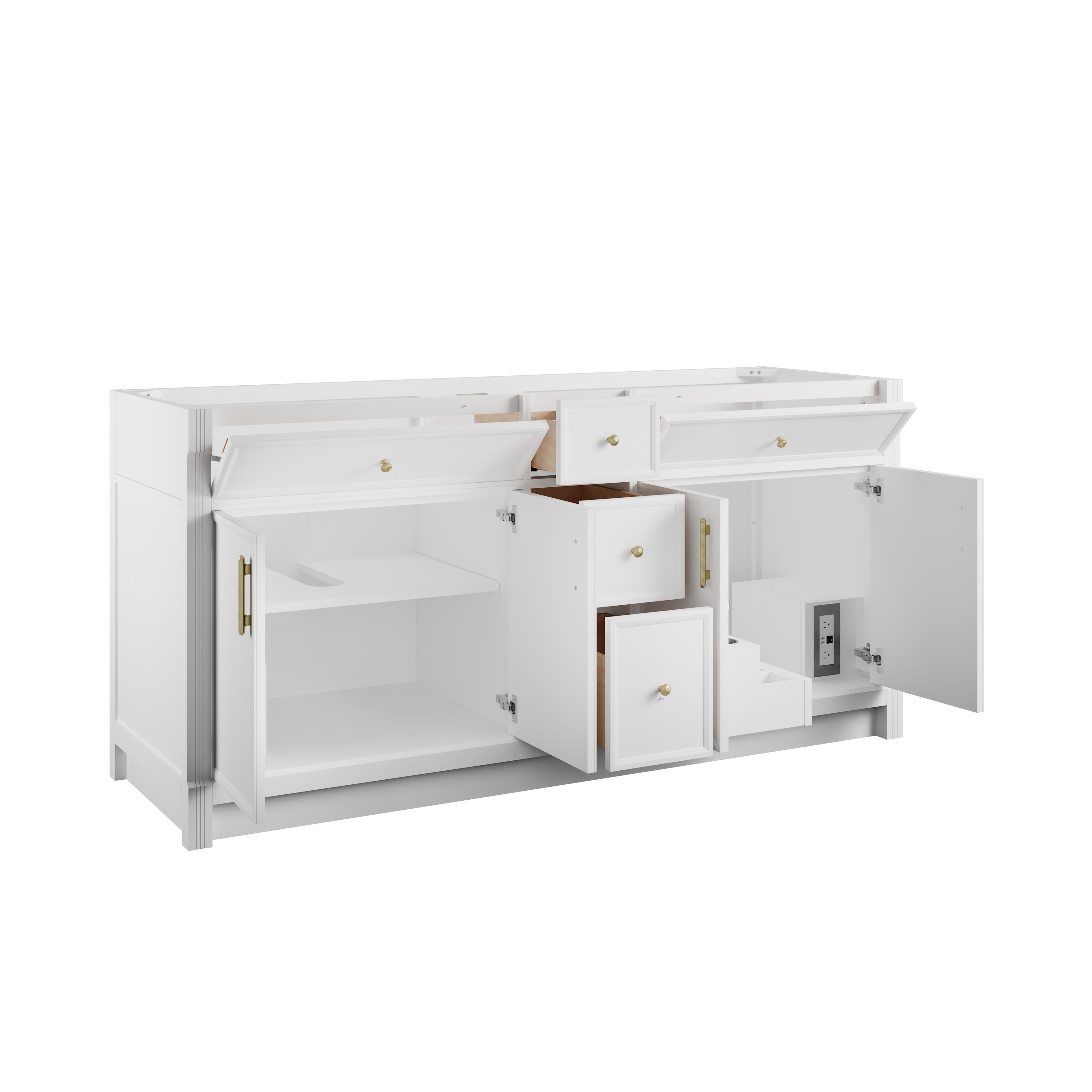 Bellshire 72" Double Vanity - 3cm Stone Top