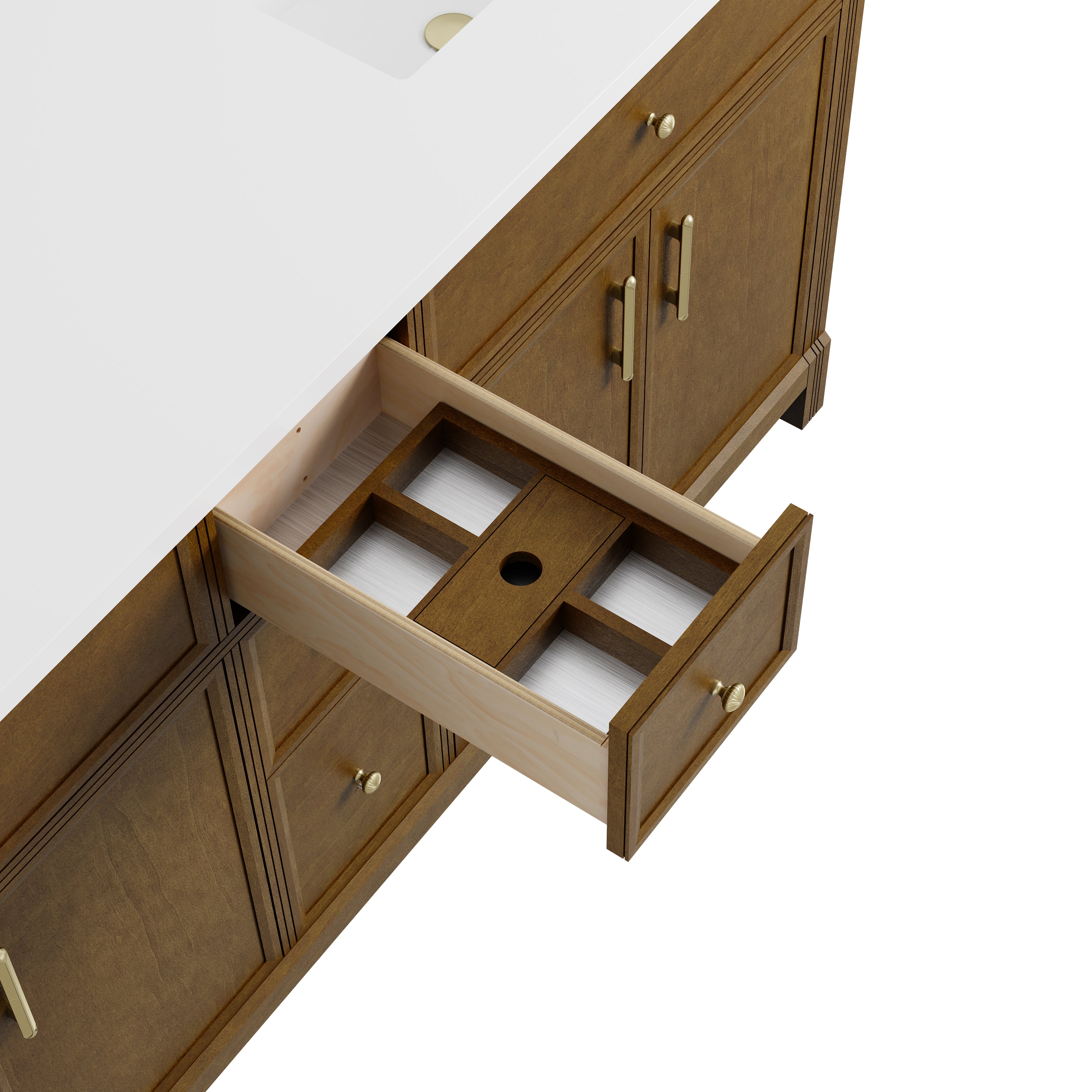 Bellshire 72" Double Vanity - 3cm Stone Top