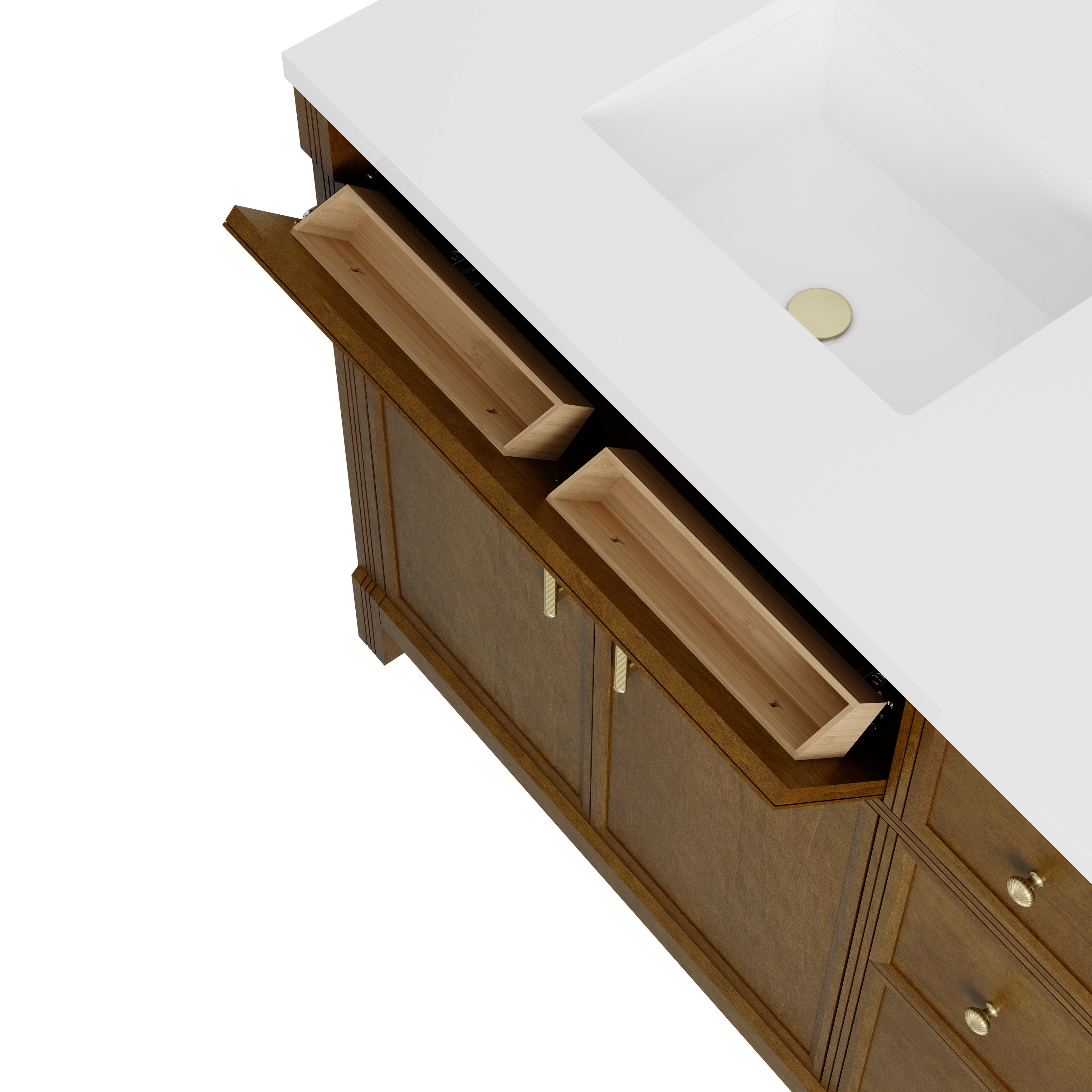 Bellshire 72" Double Vanity - 3cm Stone Top