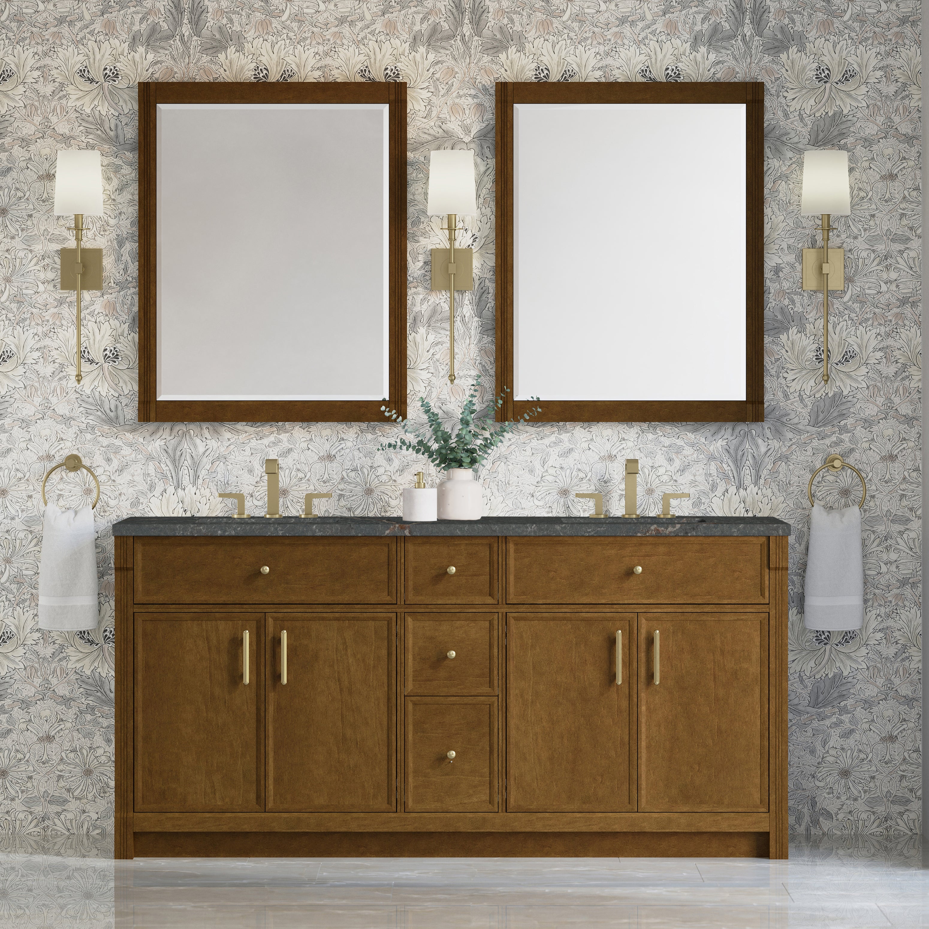 Bellshire 72" Double Vanity - 3cm Stone Top