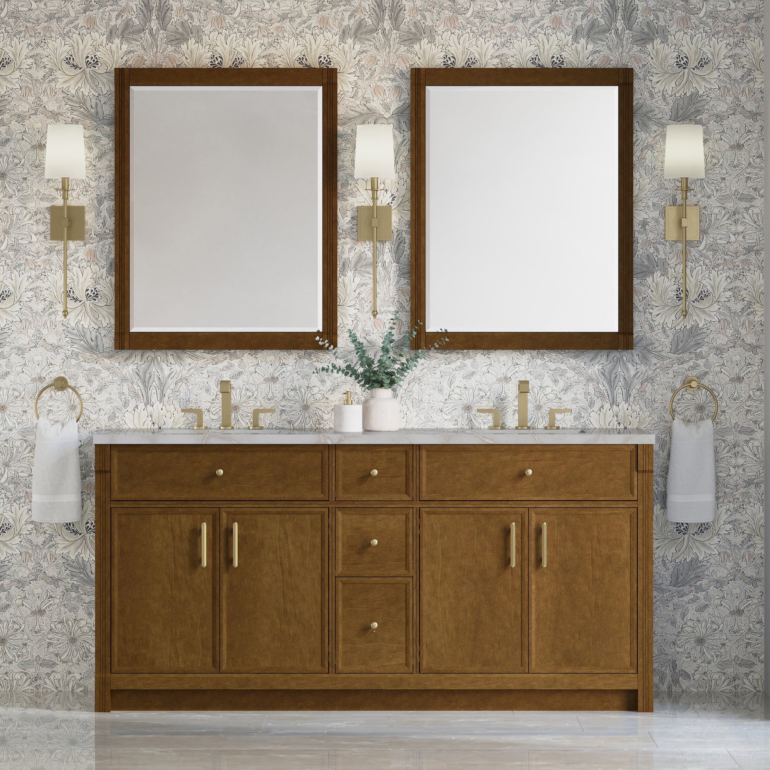 Bellshire 72" Double Vanity - 3cm Stone Top