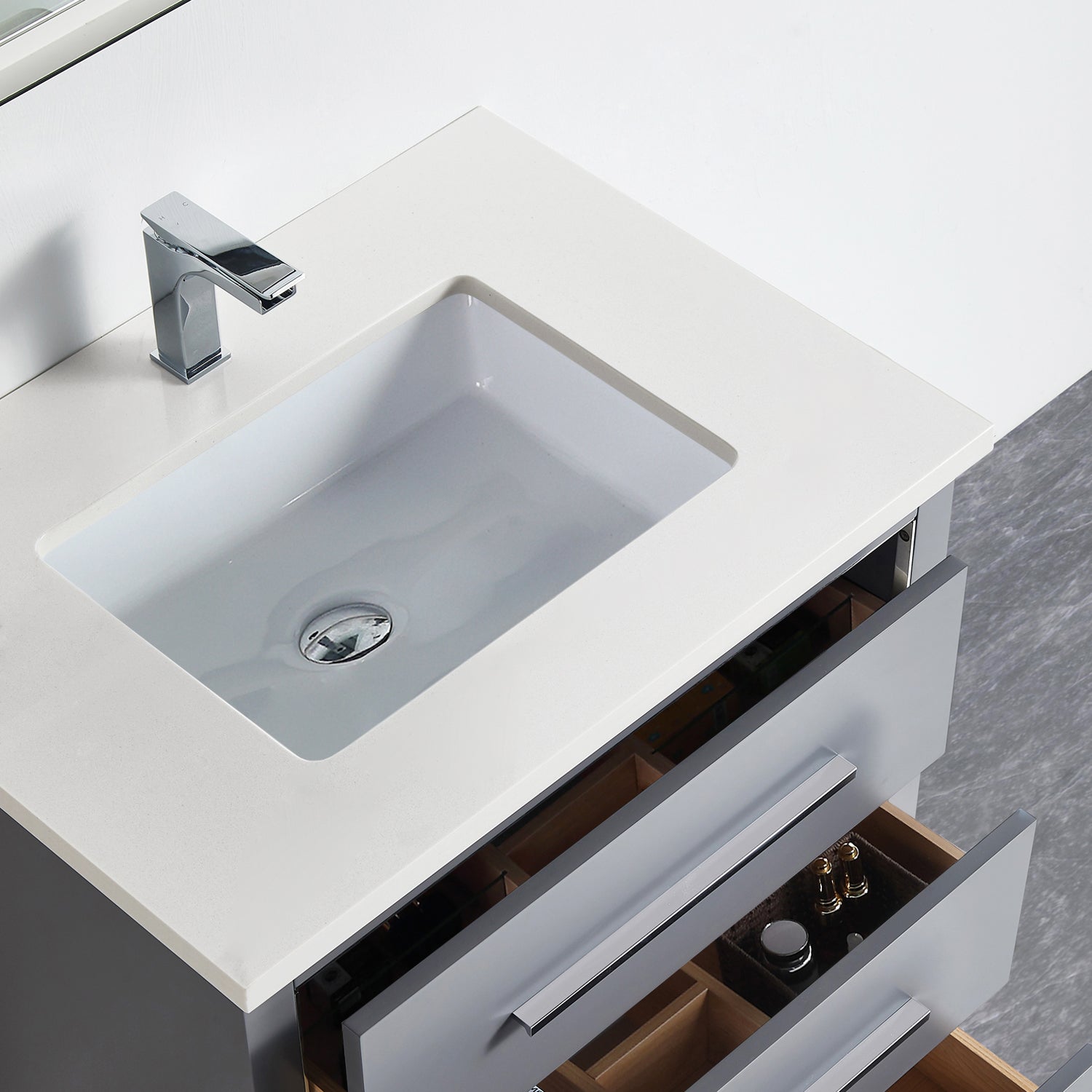 Adrian 31" Vanity - 3cm Artificial Stone Top