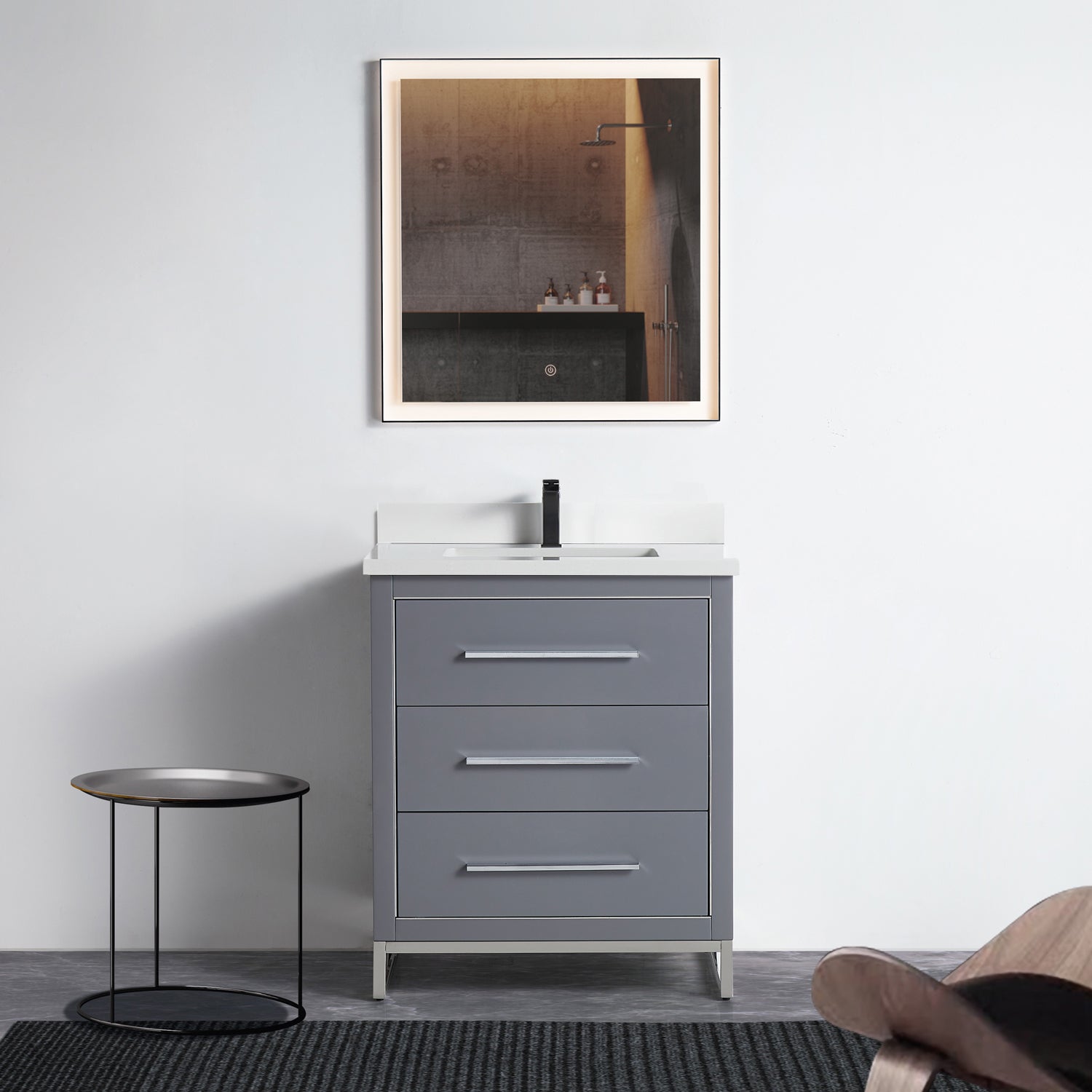 Adrian 31" Vanity - 3cm Artificial Stone Top