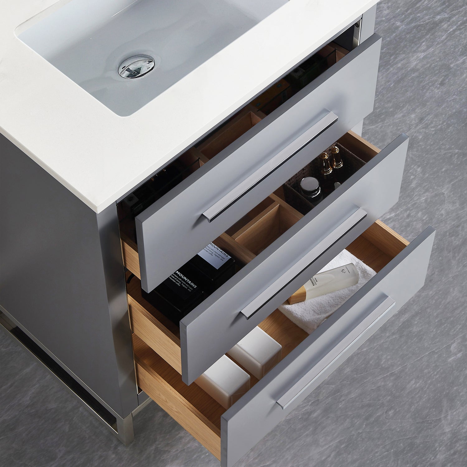 Adrian 31" Vanity - 3cm Artificial Stone Top