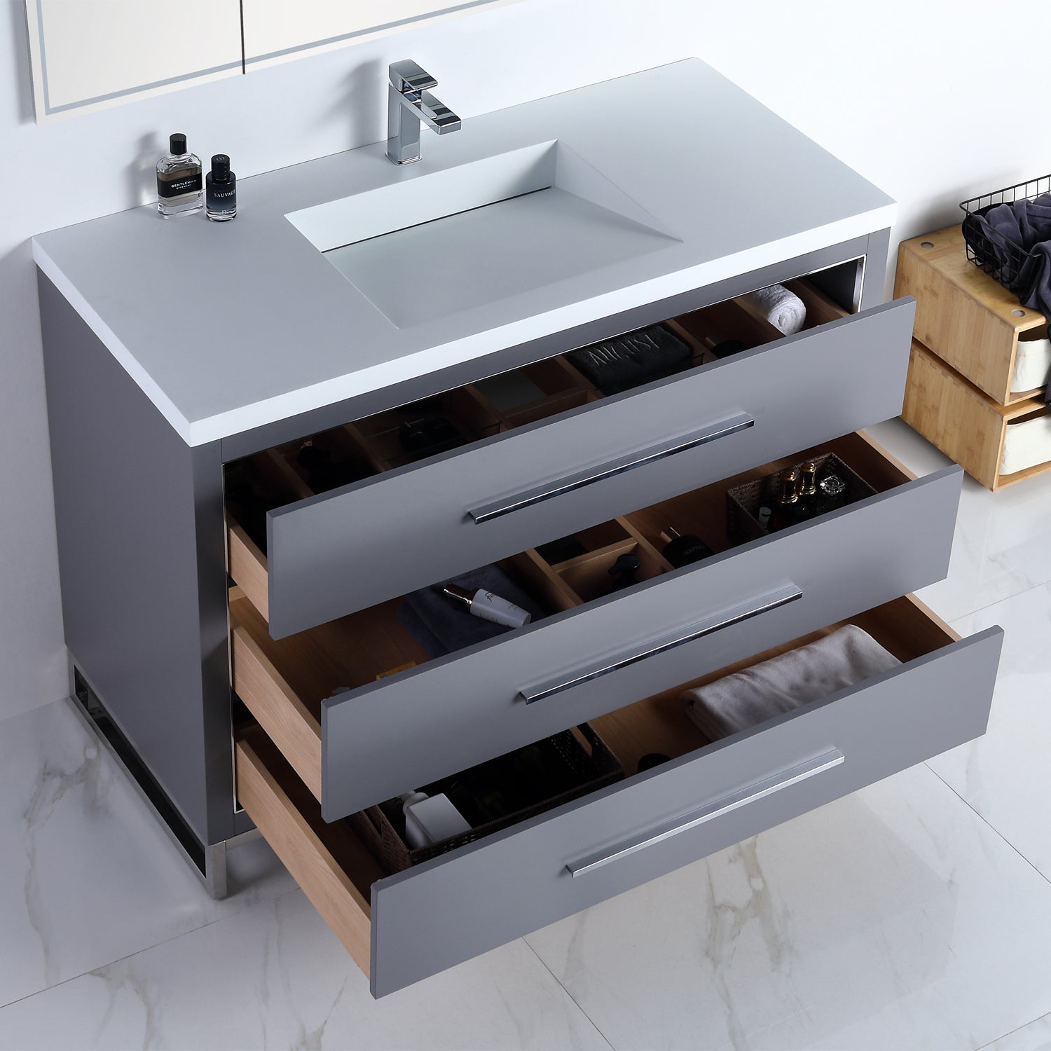 Adrian 49" Vanity - Integrated Infinity Top