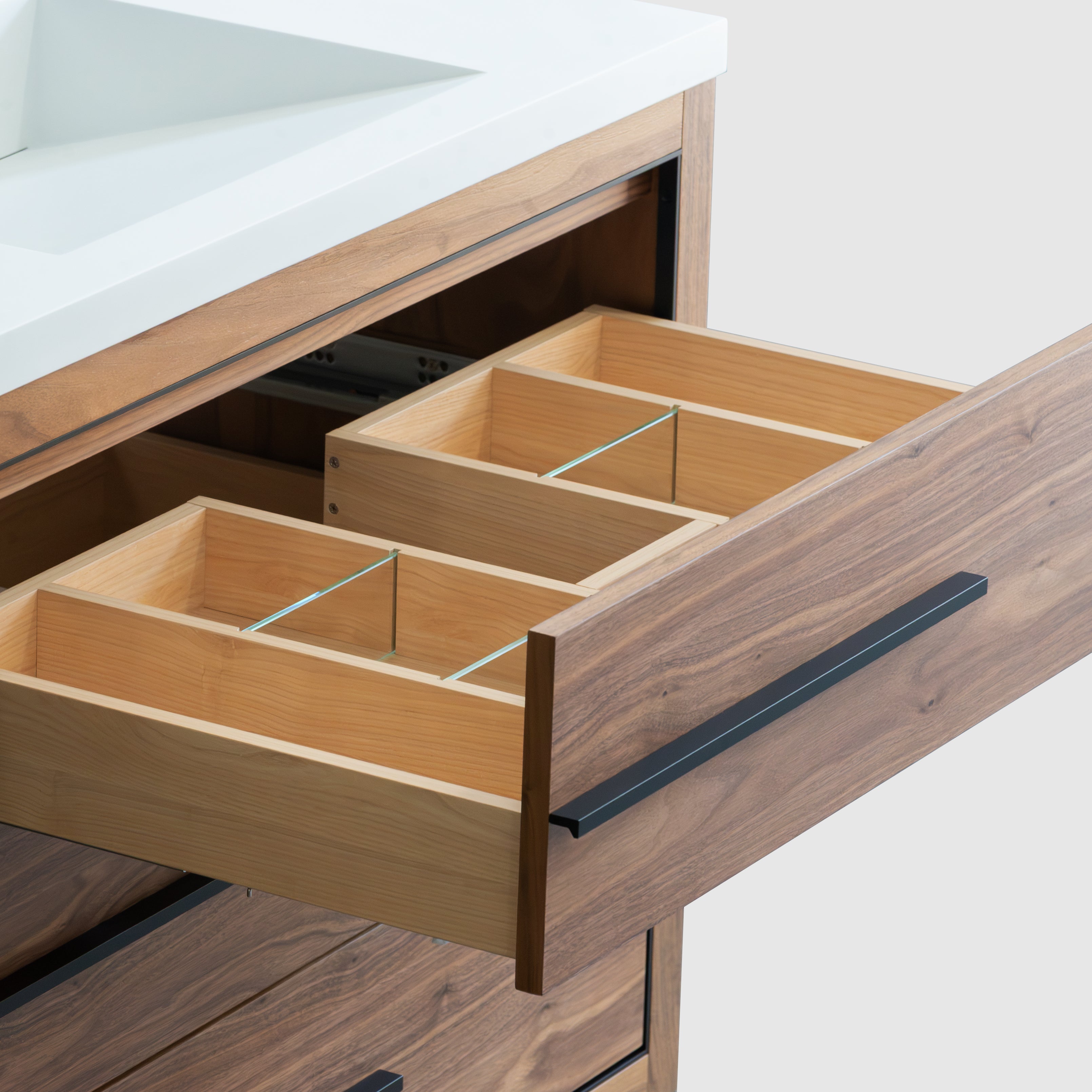 Adrian 72" Double Vanity - Integrated Infinity Top
