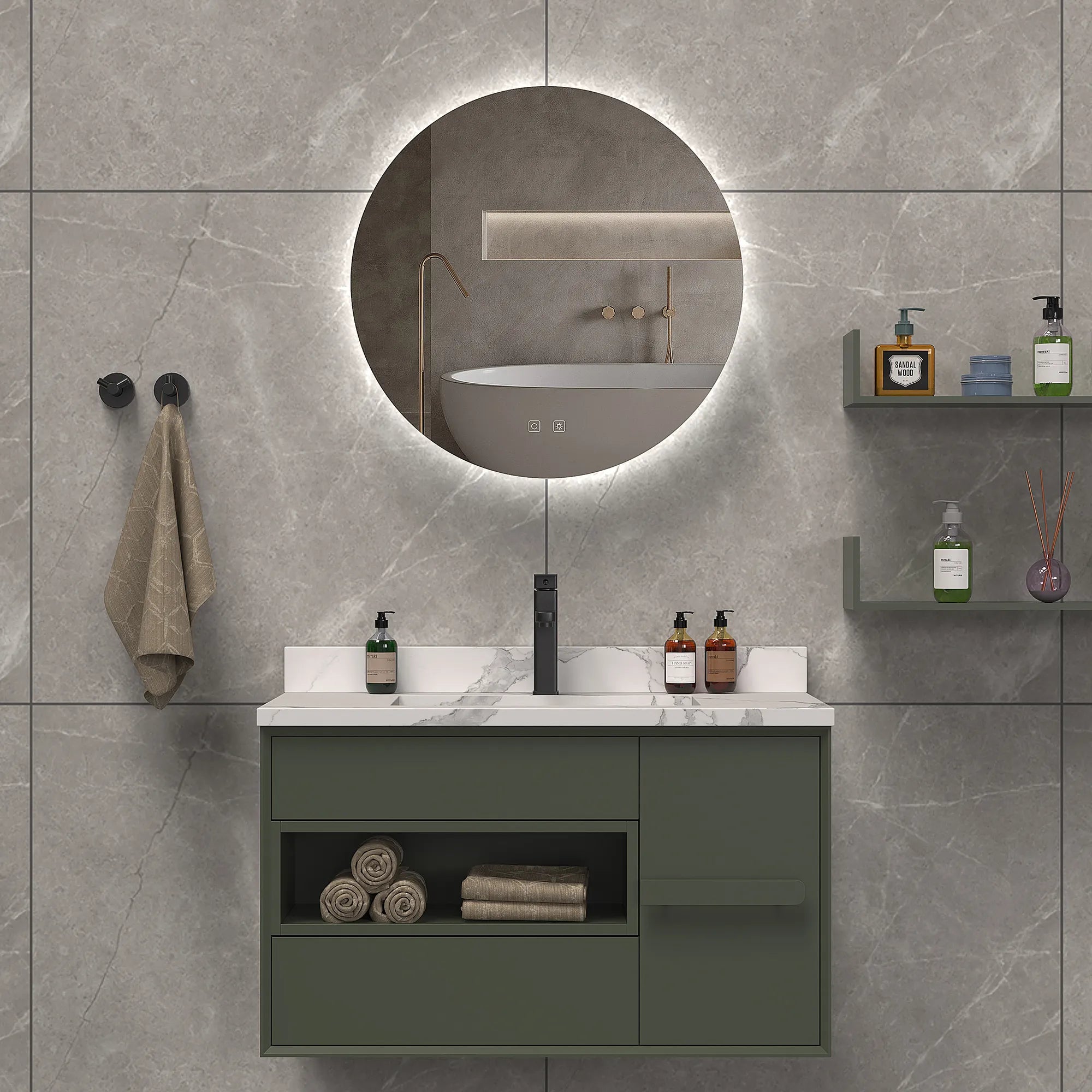 Atlas Lighted Mirror