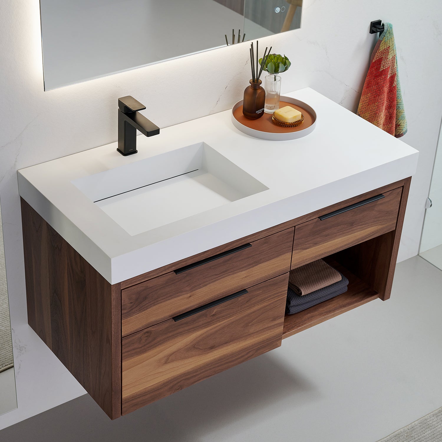Collins 42" Vanity - Integrated Infinity Top