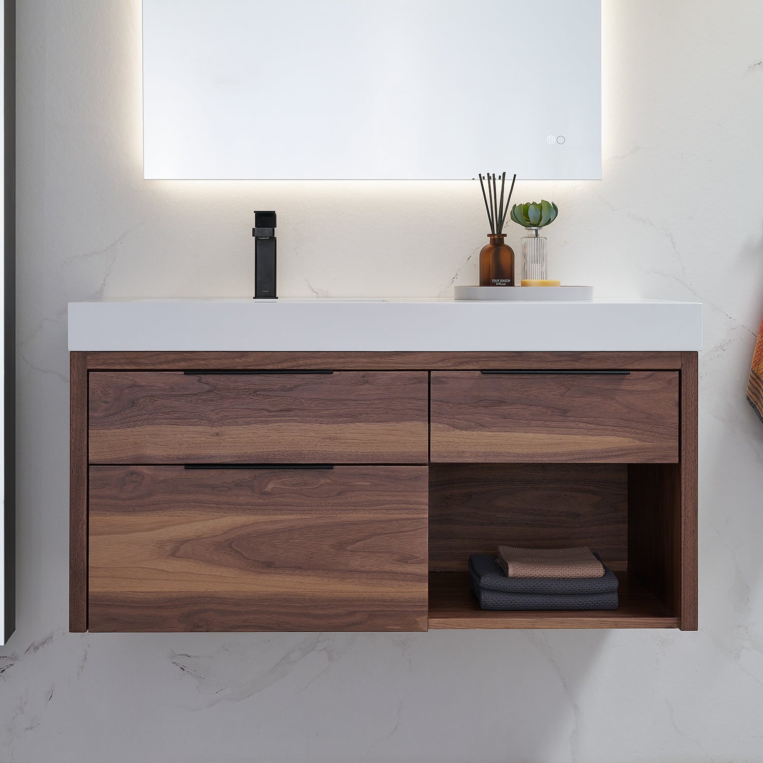 Collins 42" Vanity - Integrated Infinity Top