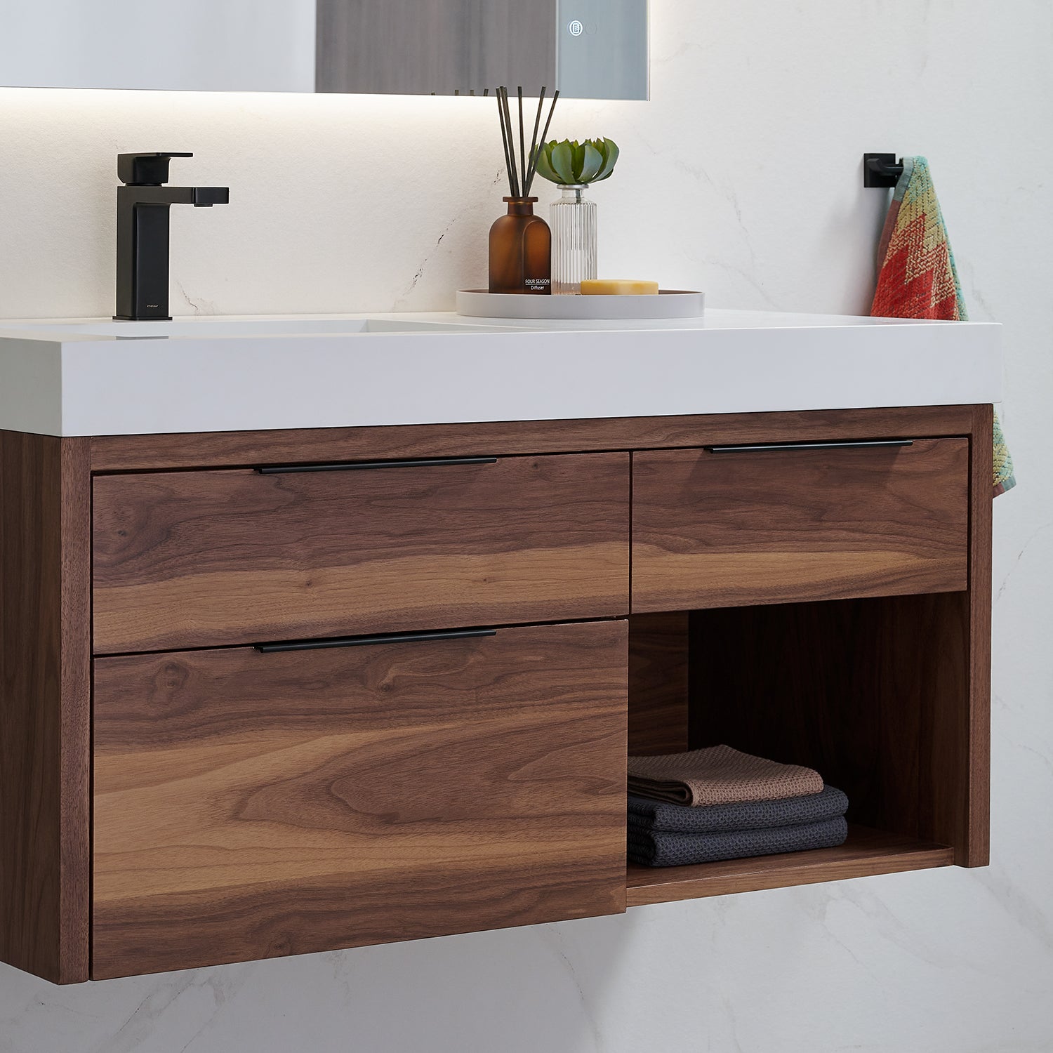 Collins 42" Vanity - Integrated Infinity Top