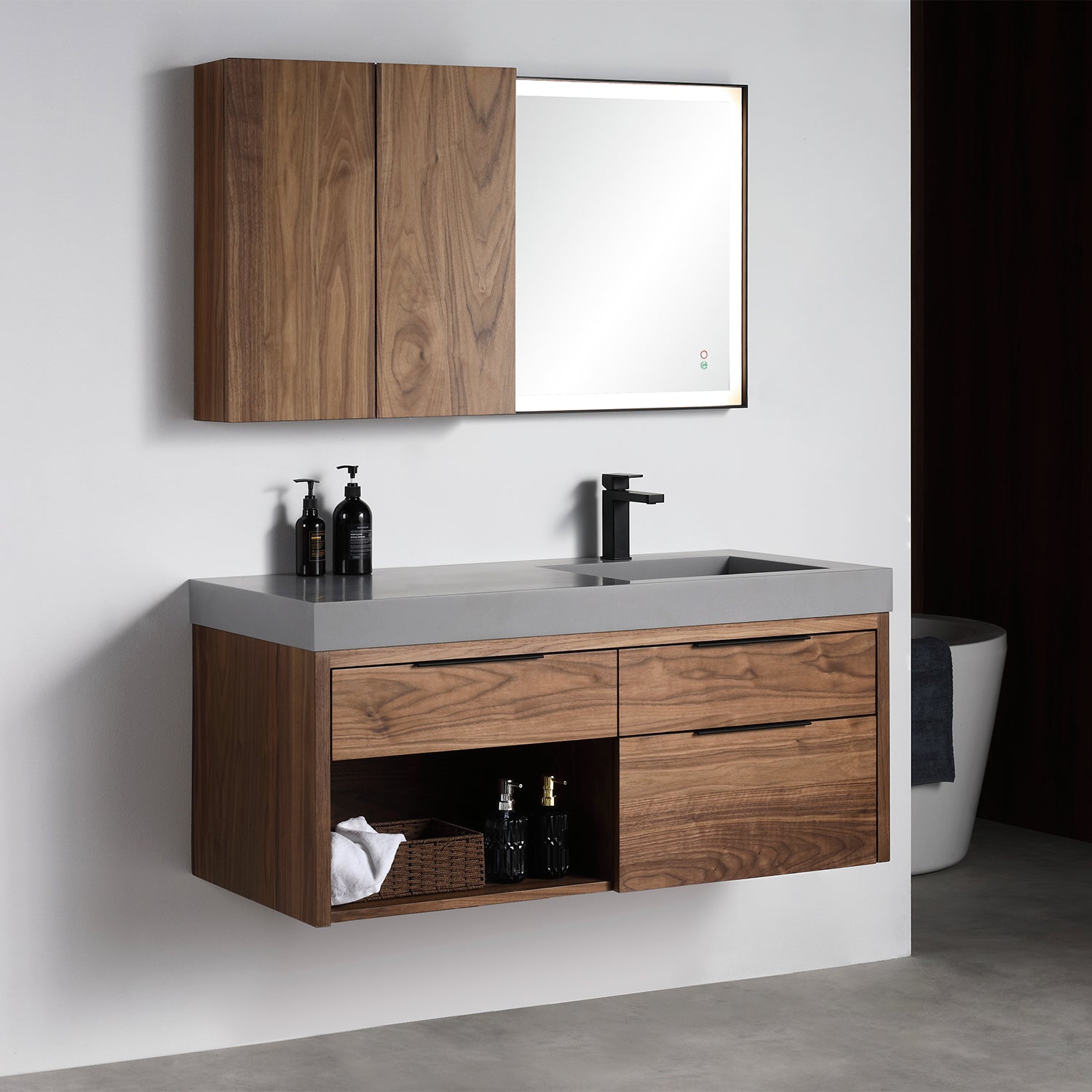 Collins 48" Vanity - Integrated Infinity Top