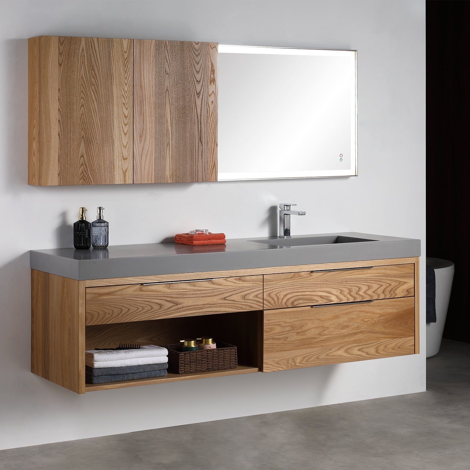 Collins 72" Vanity - Integrated Infinity Top