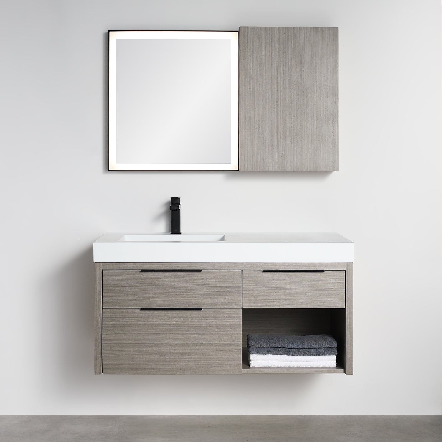 Vanity Collins 42 - Solid Surface - Infinity Sink