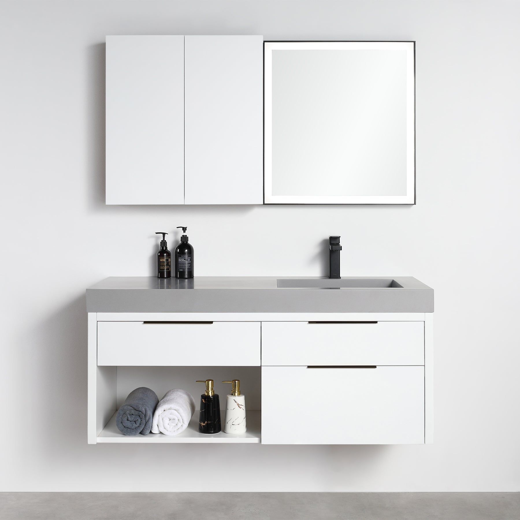 Collins 48" Vanity - Integrated Infinity Top