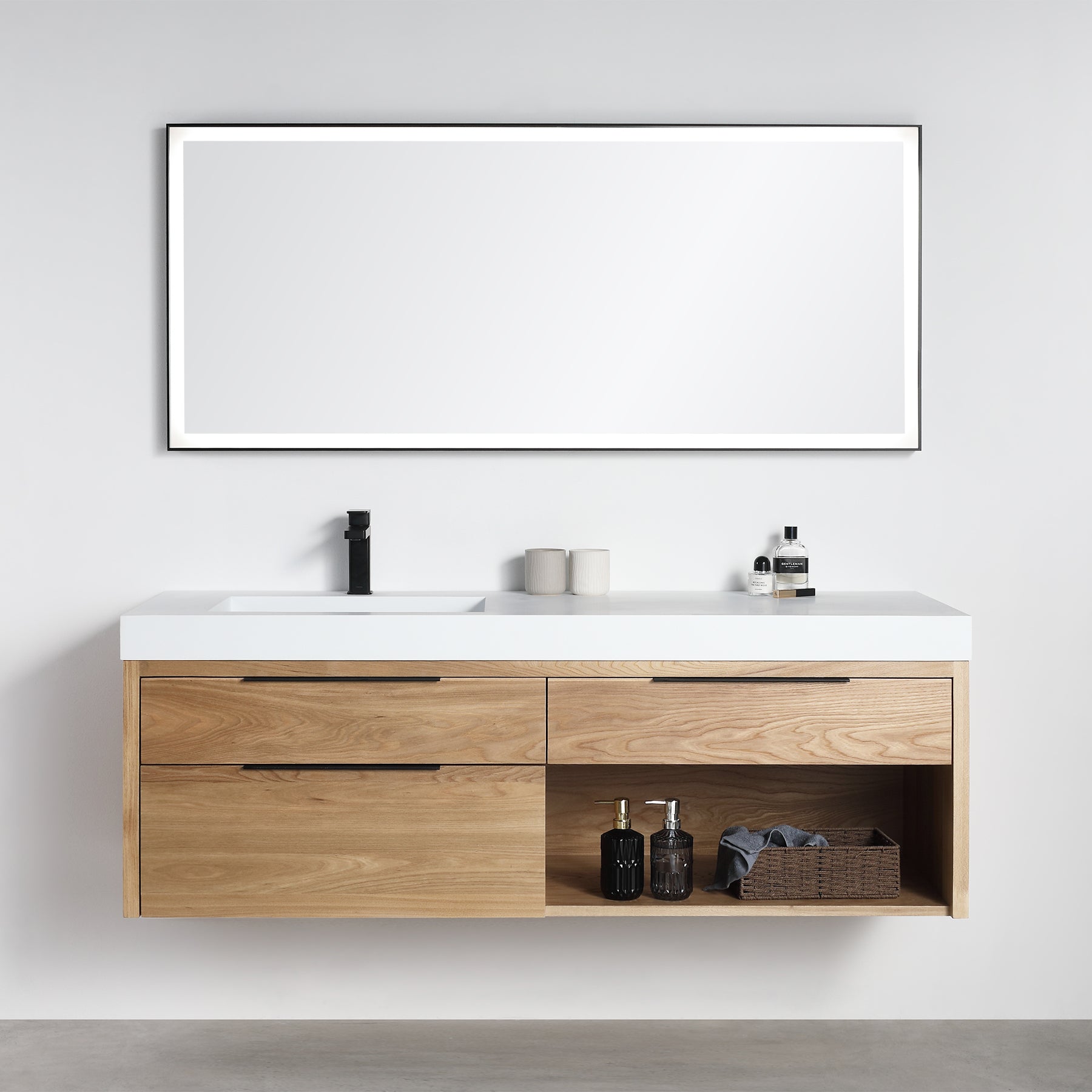 Vanity Collins 60 - Integrated Solid Surface - Infinity