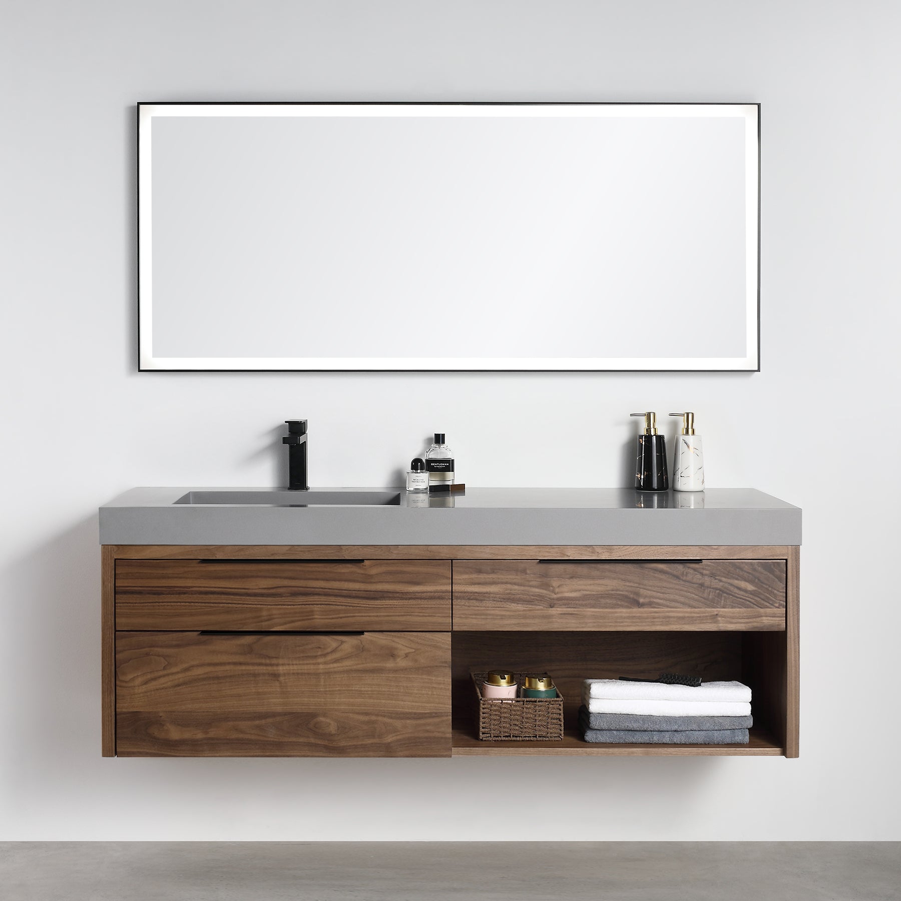 Vanity Collins 60 - Integrated Solid Surface - Infinity