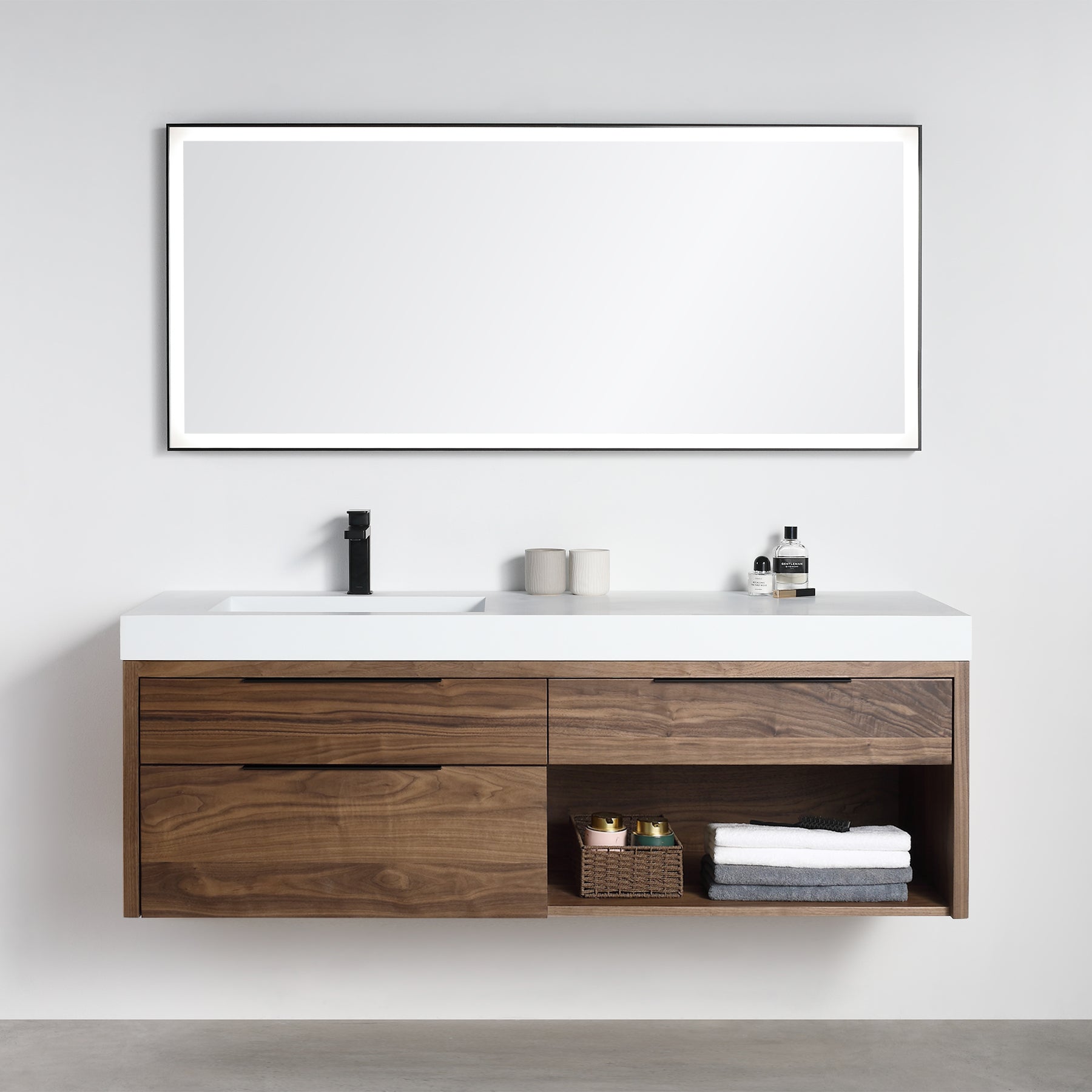 Vanity Collins 60 - Integrated Solid Surface - Infinity