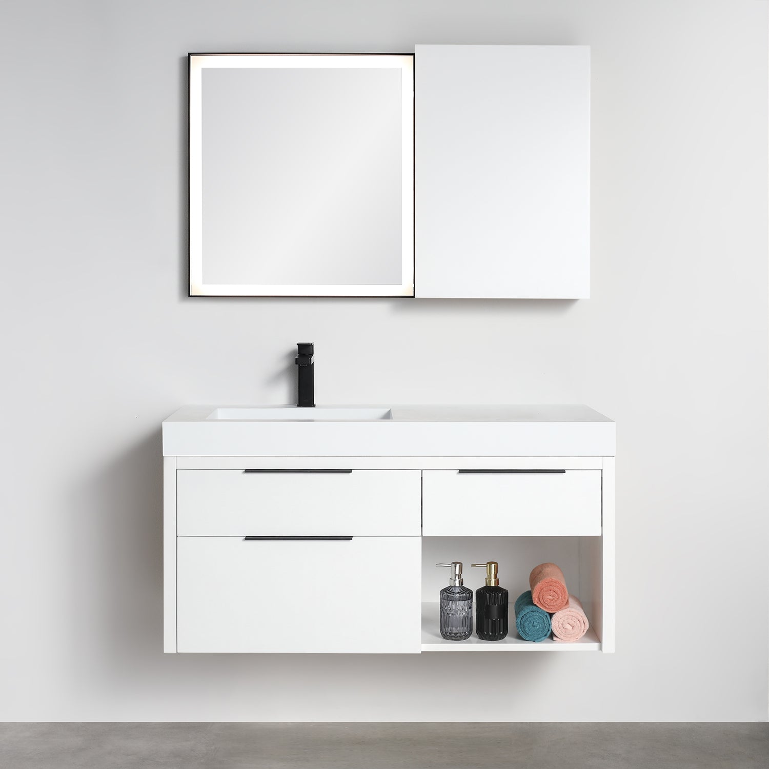 Collins 42" Vanity - Integrated Infinity Top