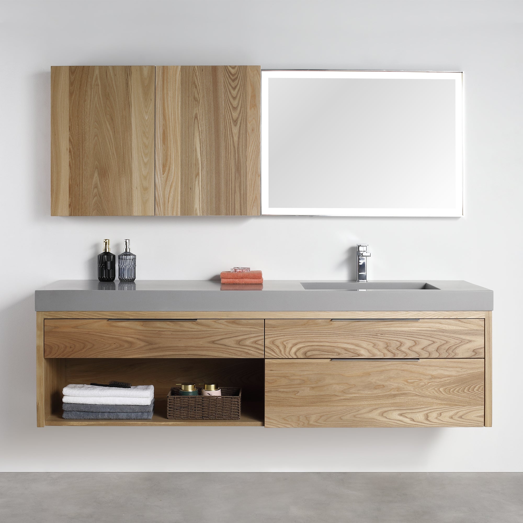 Collins 72" Vanity - Integrated Infinity Top