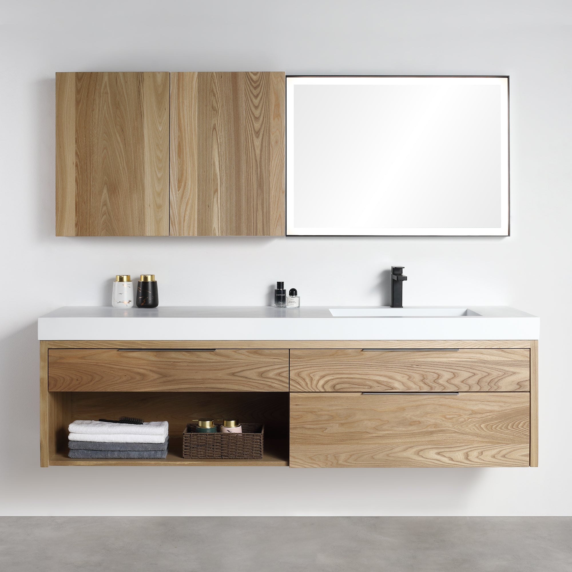 Vanity Collins 72 - Integrated Solid Surface - Infinity