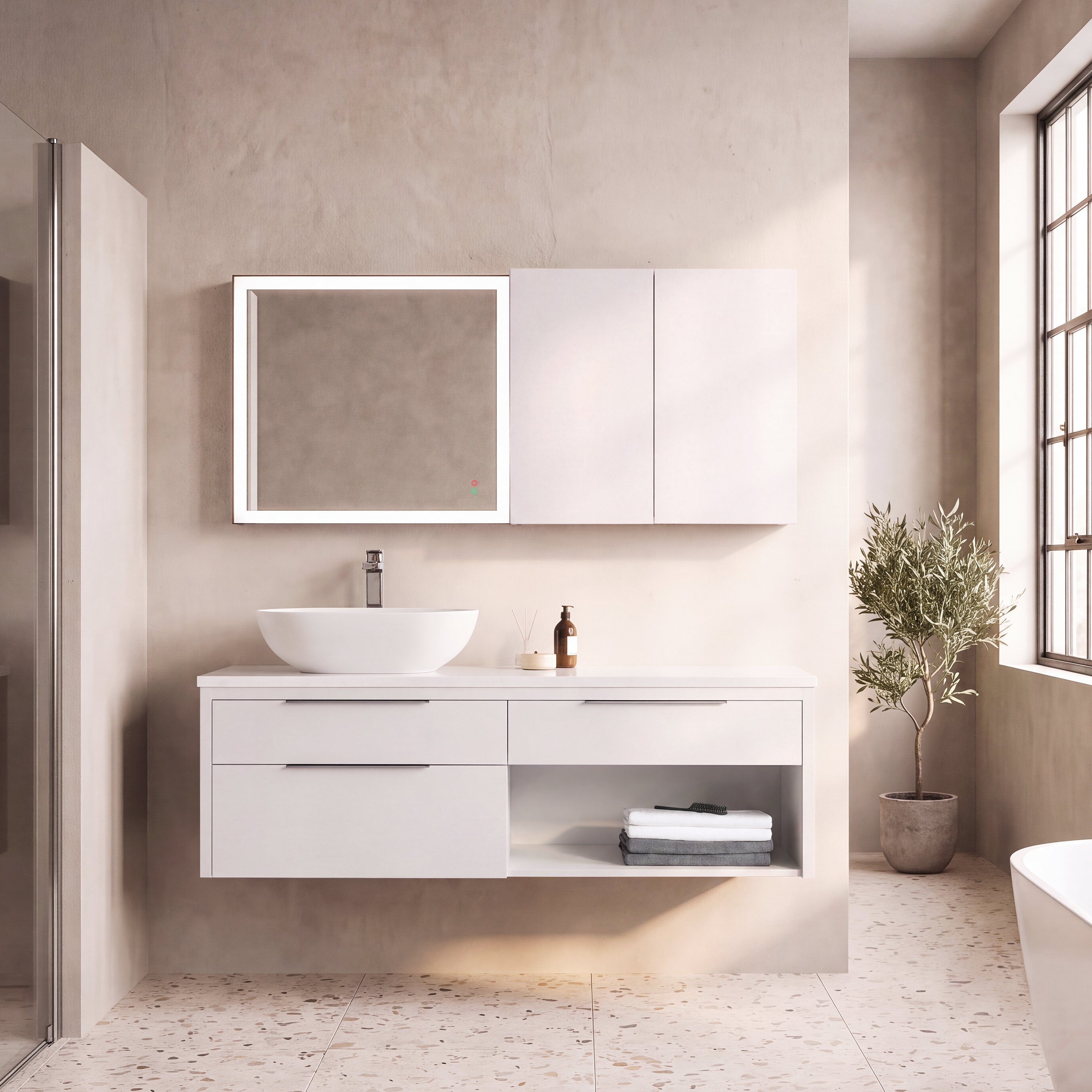 Collins 60" Vanity - Vessel Sink