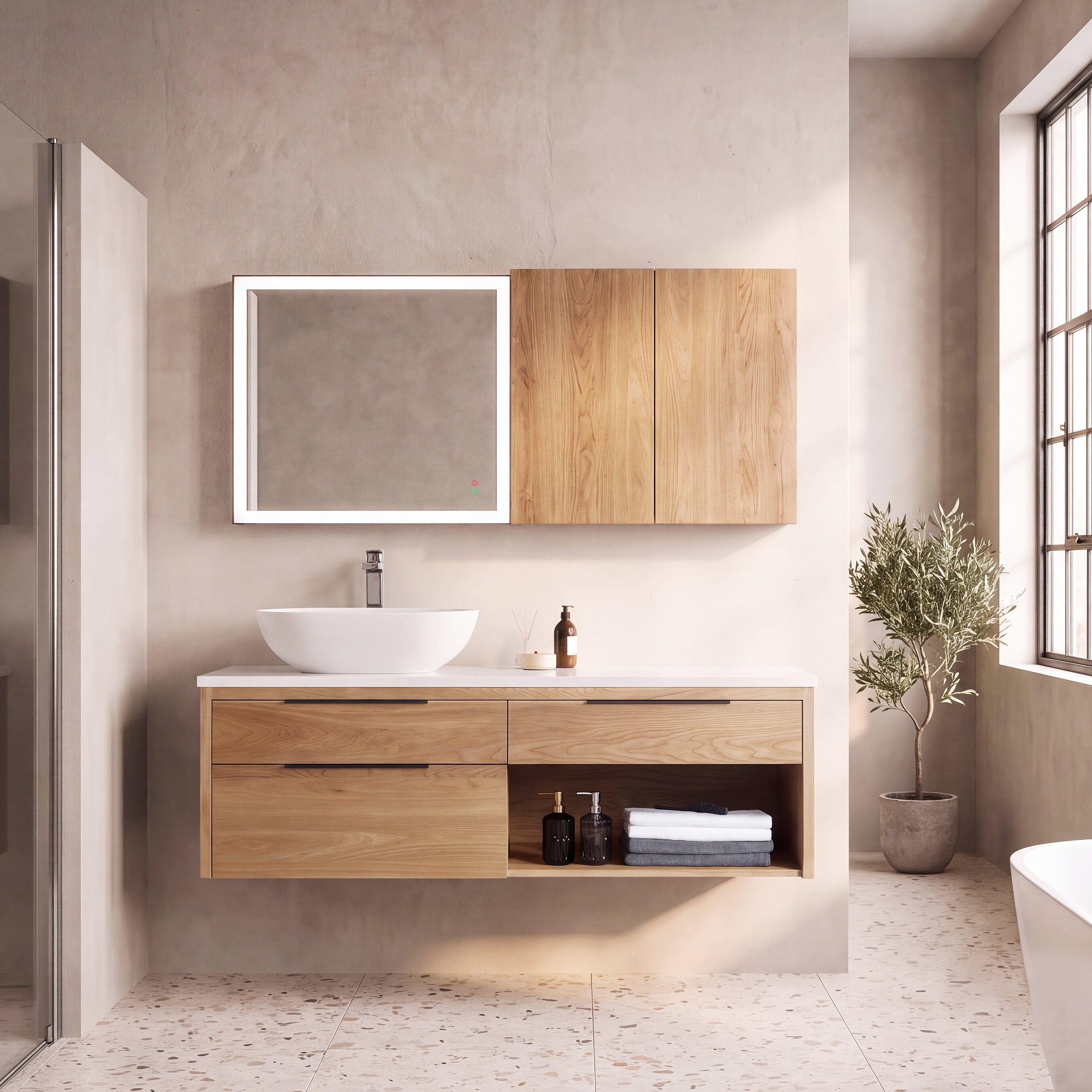 Collins 60" Vanity - Vessel Sink