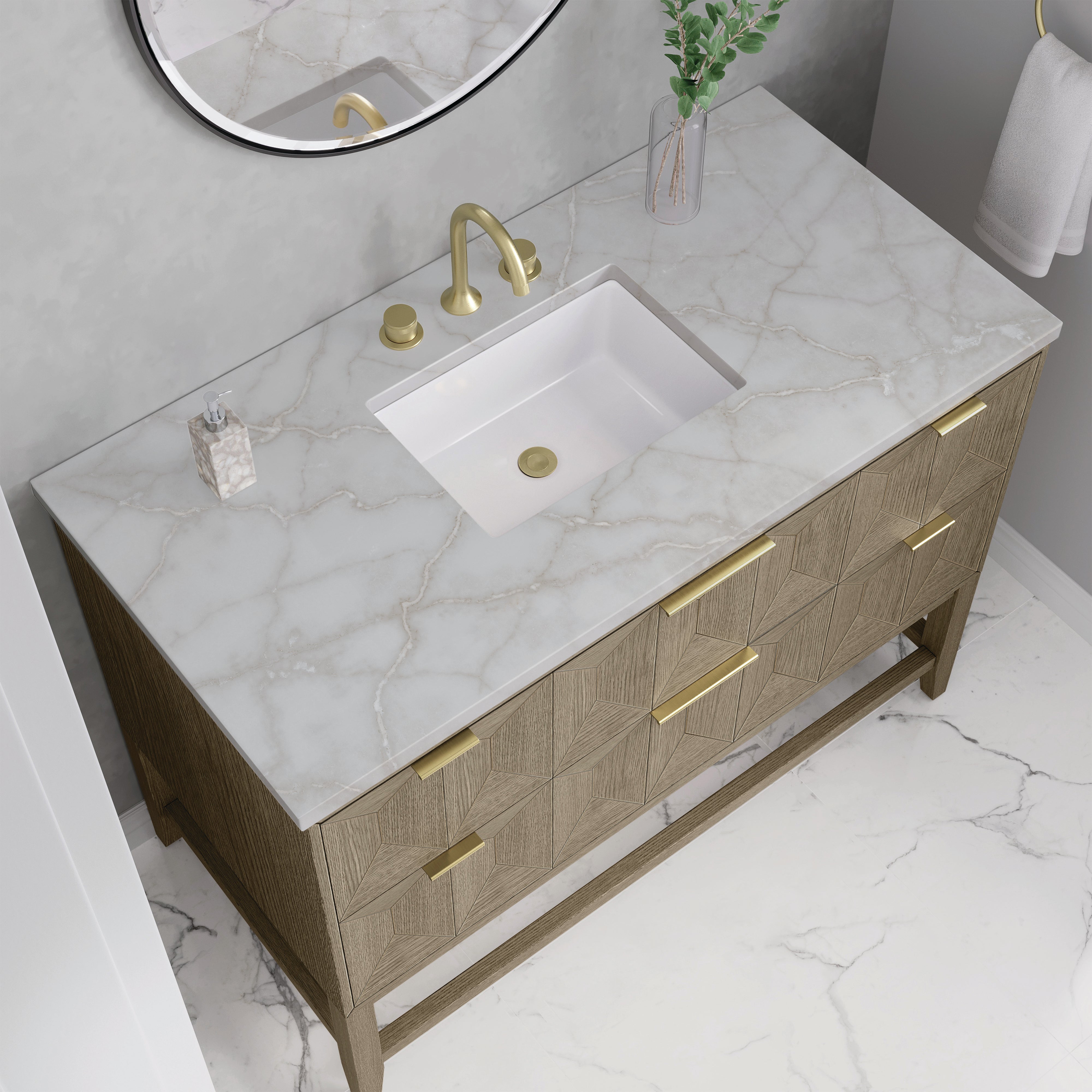 Emmeline 48" Single Vanity - 3cm Silestone Top
