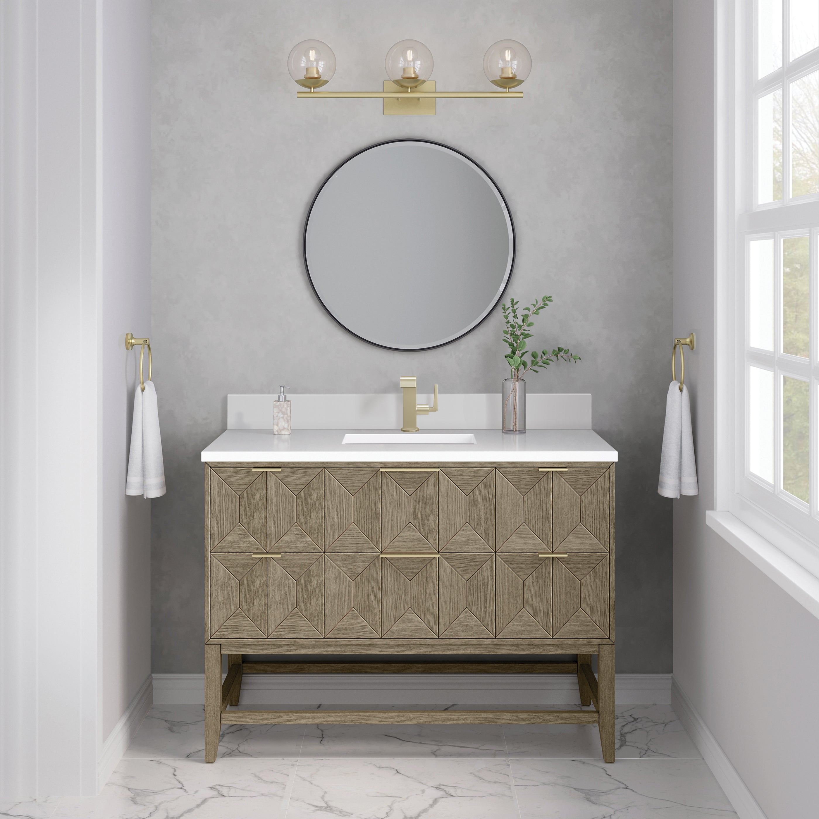 Emmeline 48" Single Vanity - 3cm Silestone Top