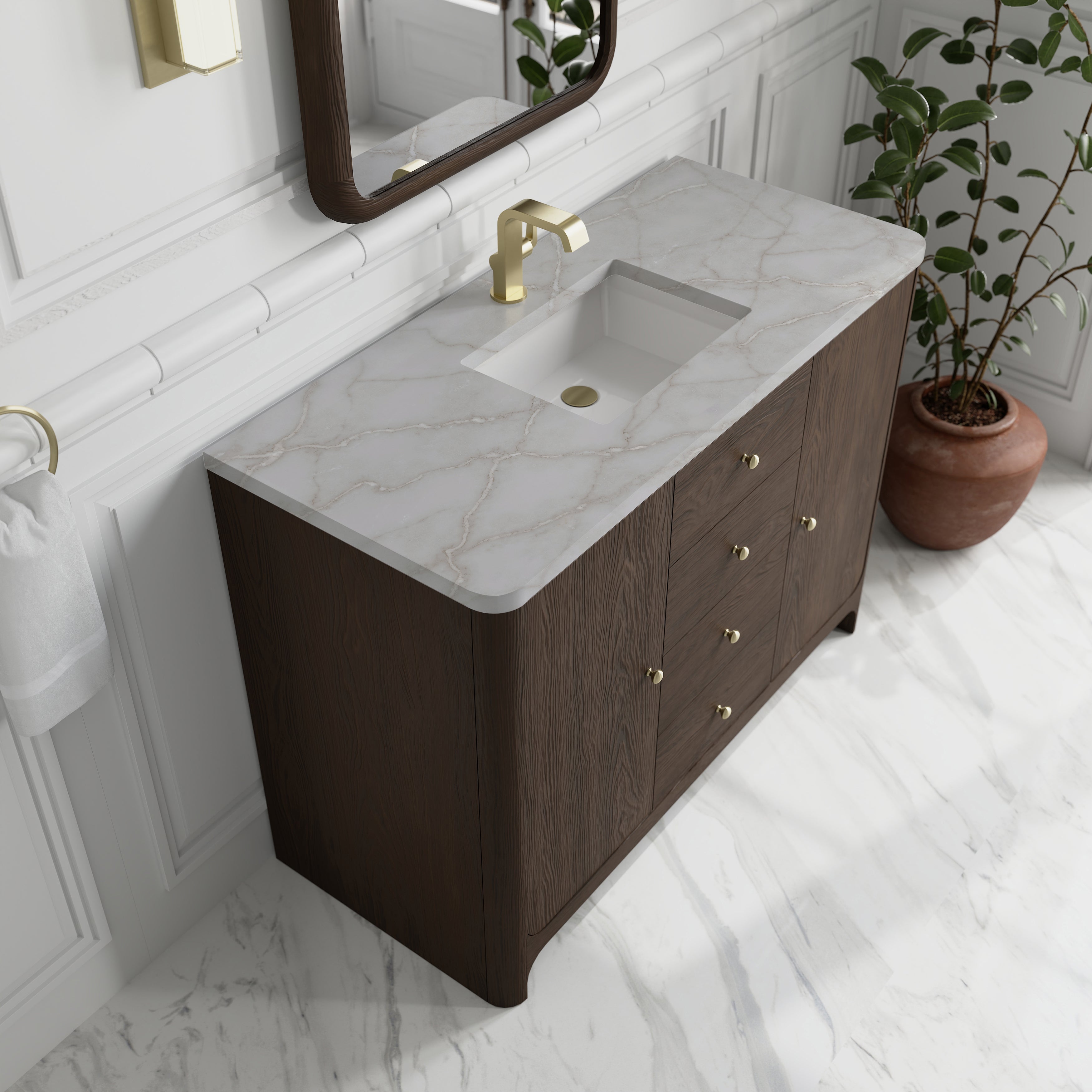 Gracyn 48" Single Vanity - 3cm Stone Top