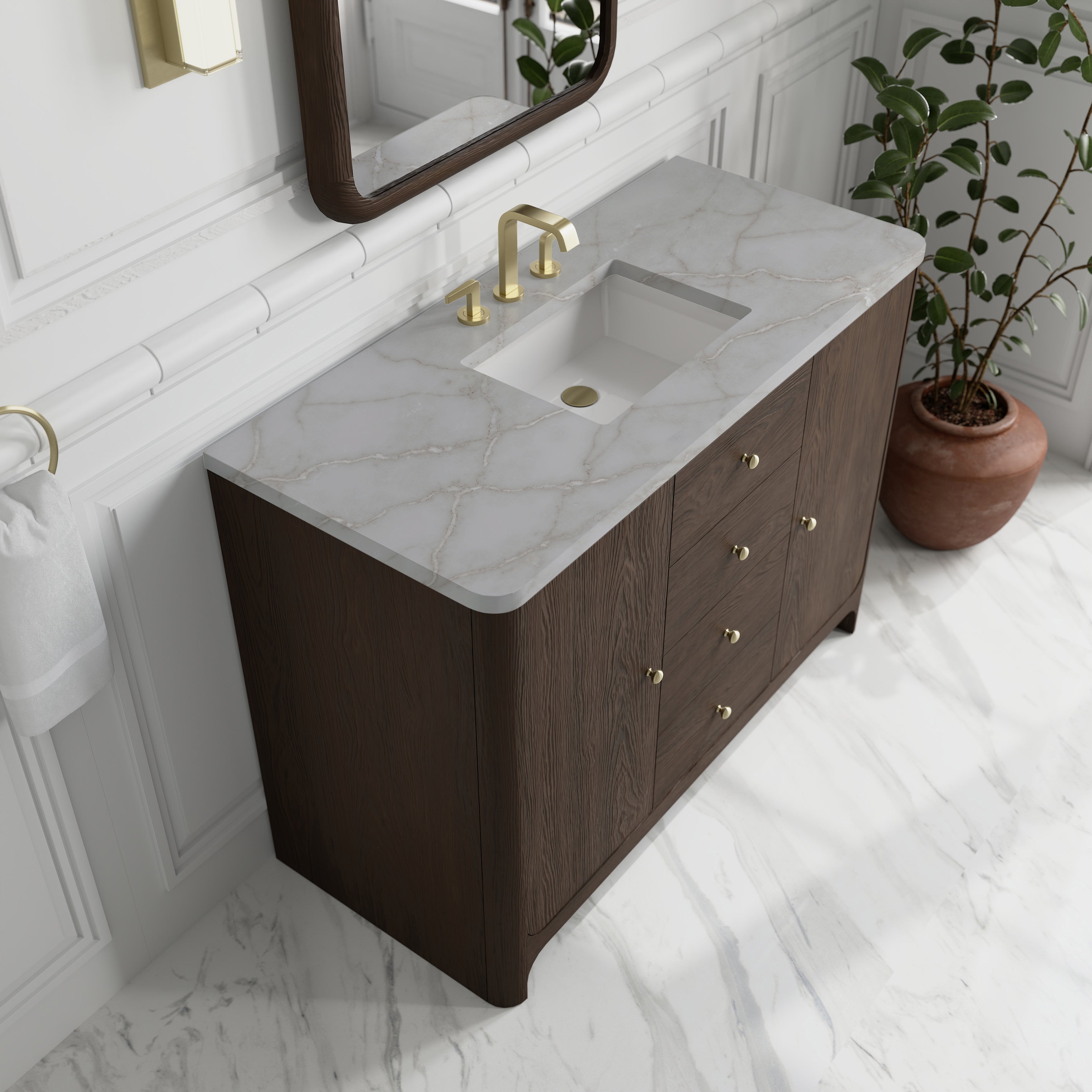 Gracyn 48" Single Vanity - 3cm Stone Top