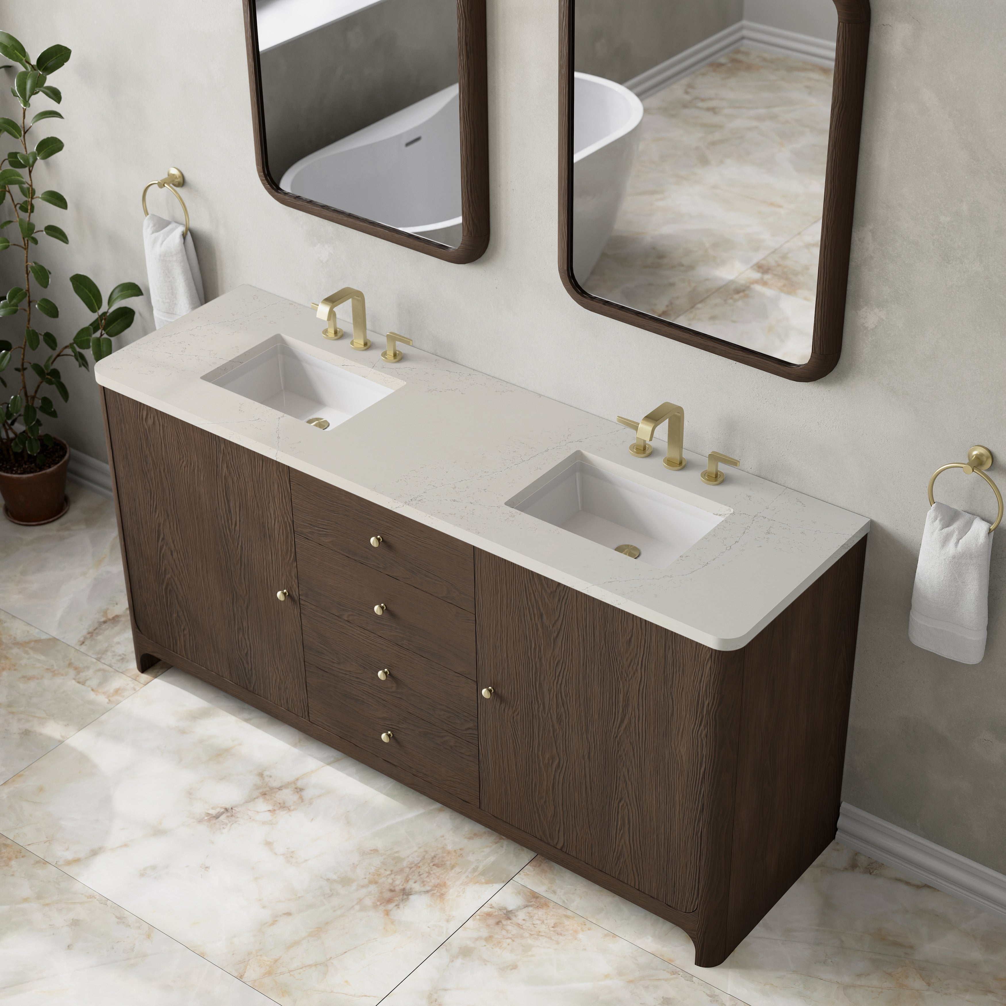Gracyn 72" Single Vanity - 3cm Stone Top
