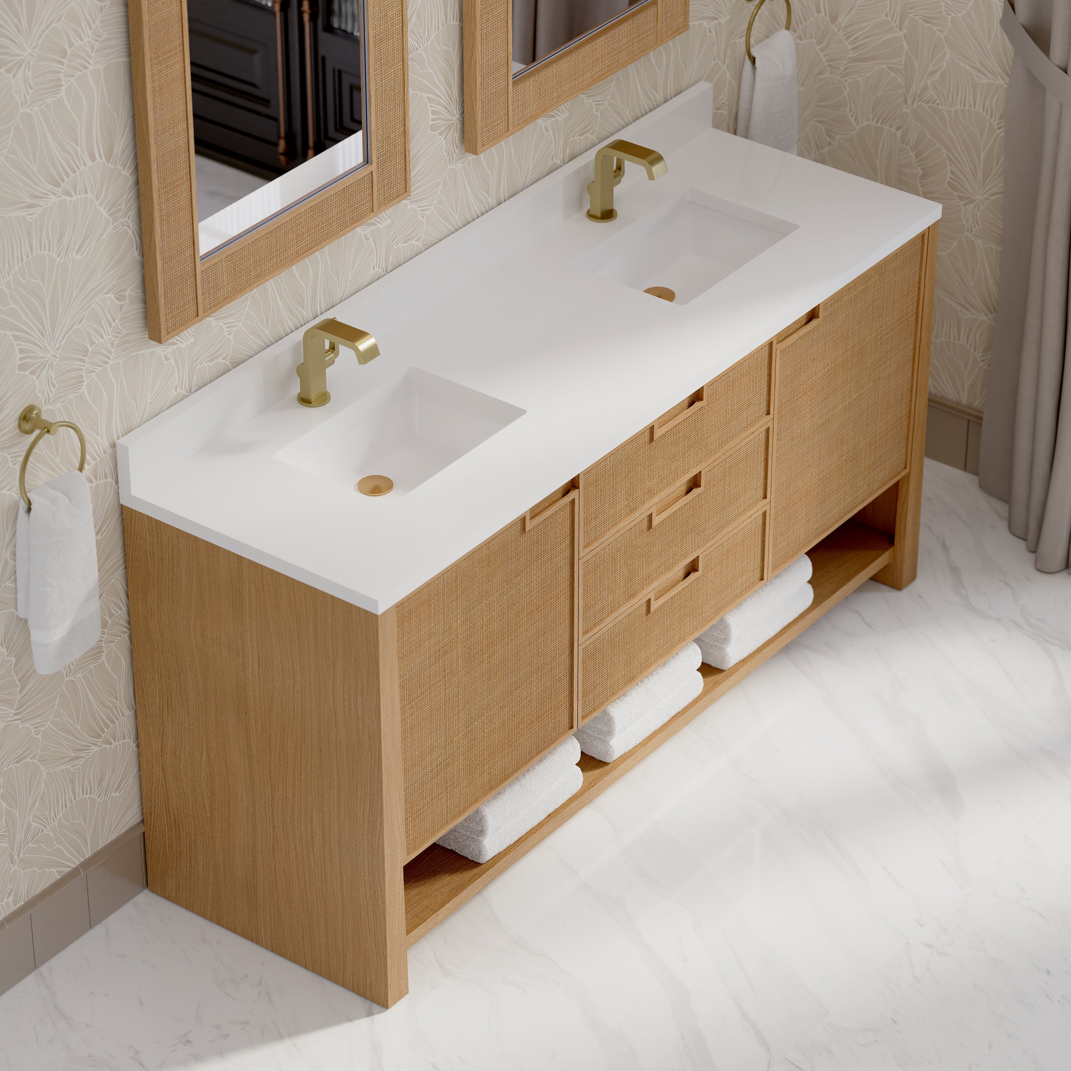 Vanity Solene 72 Double - 3cm Silestone Top