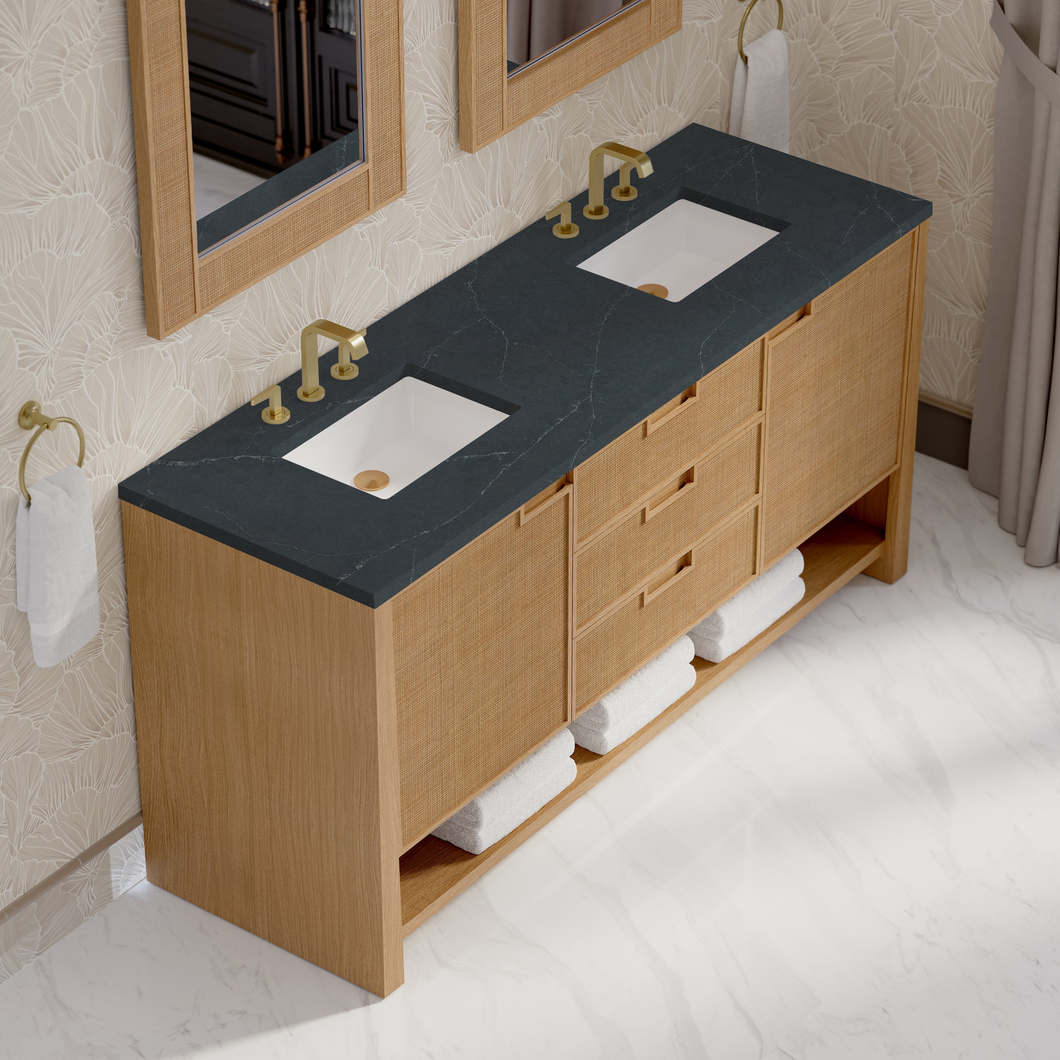 Vanity Solene 72 Double - 3cm Silestone Top
