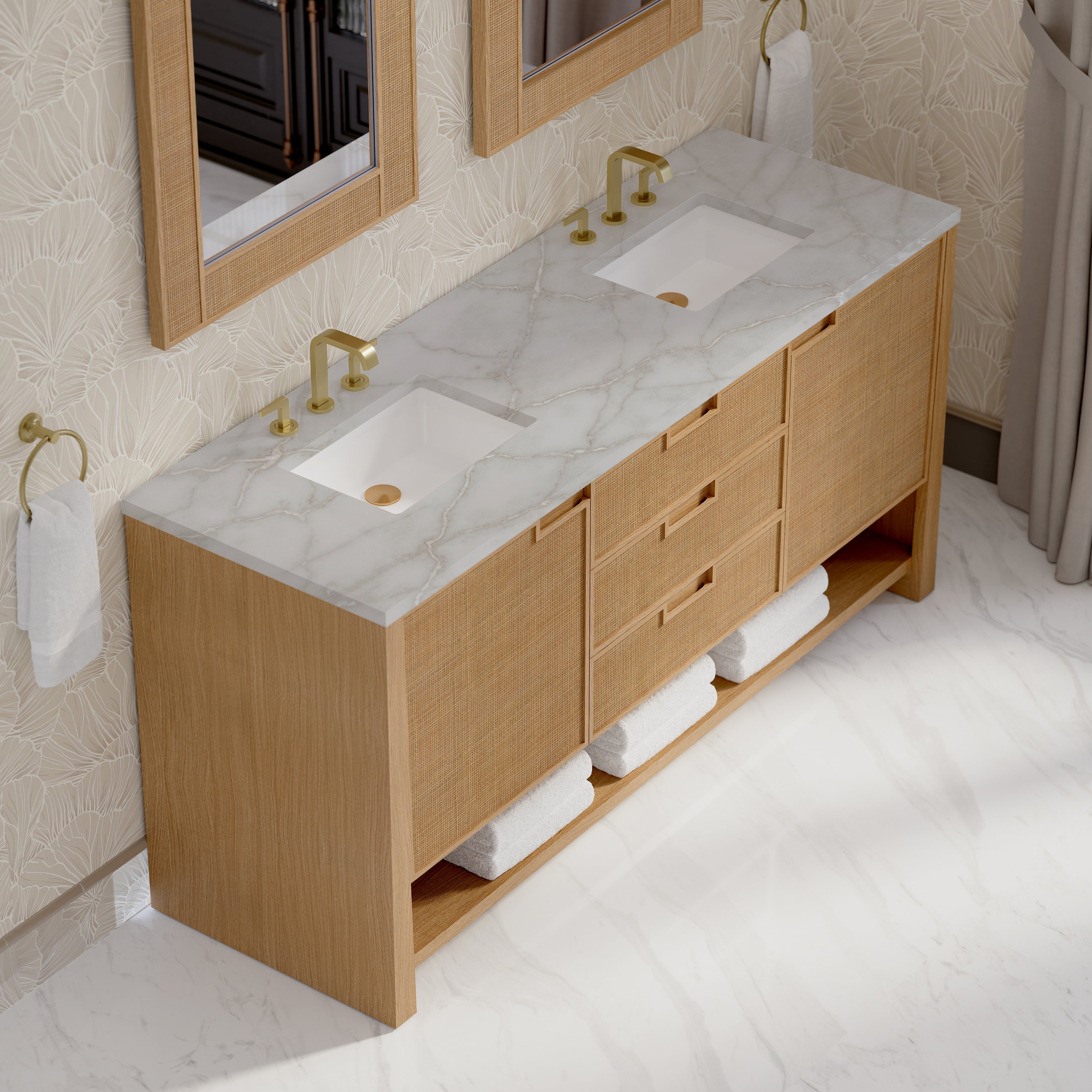 Vanity Solene 72 Double - 3cm Silestone Top