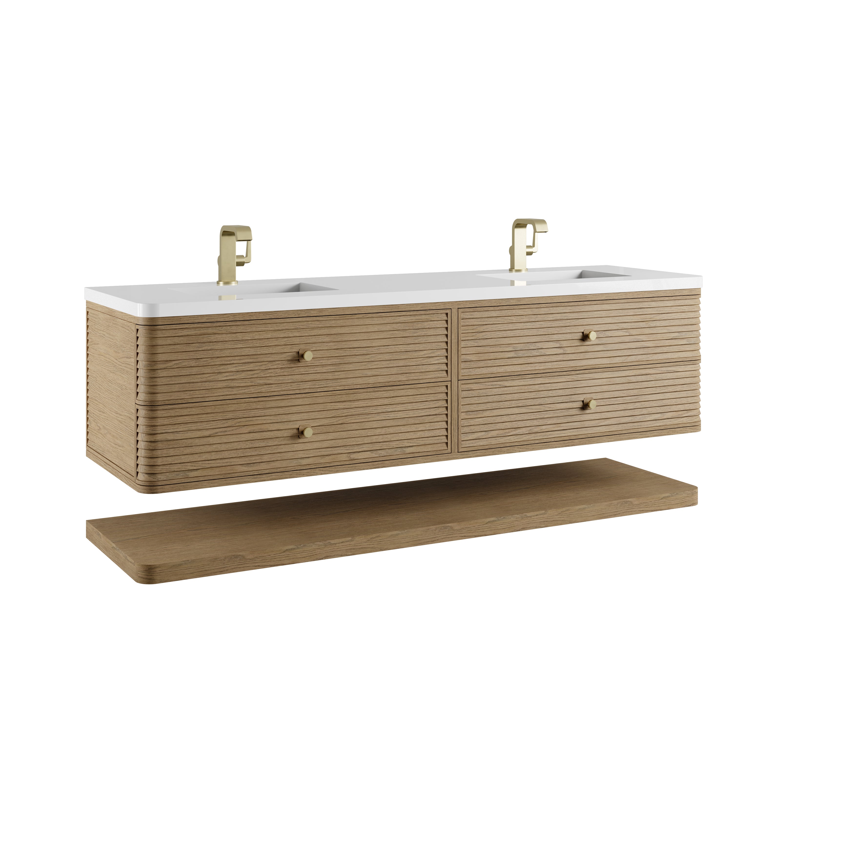 Allamari 72" Double Vanity - 3cm Stone Top