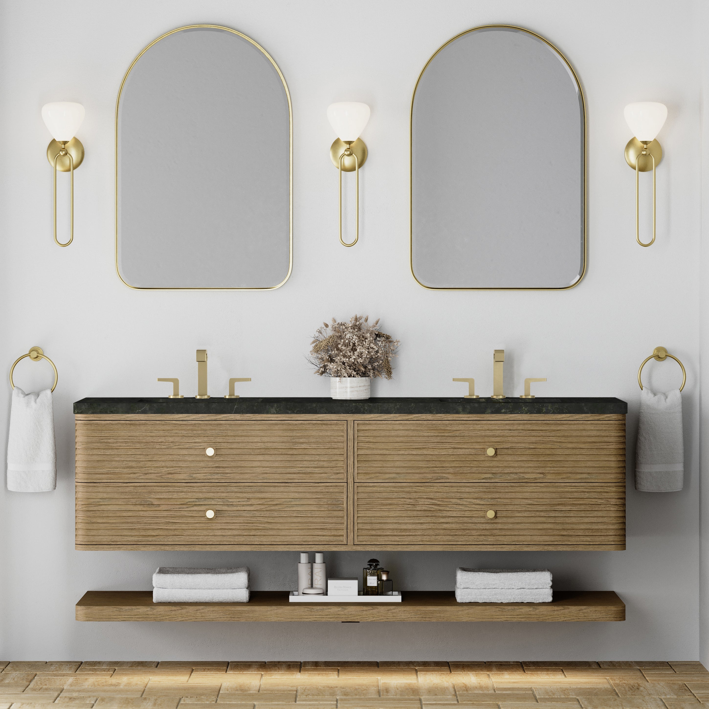 Allamari 72" Double Vanity - 3cm Stone Top