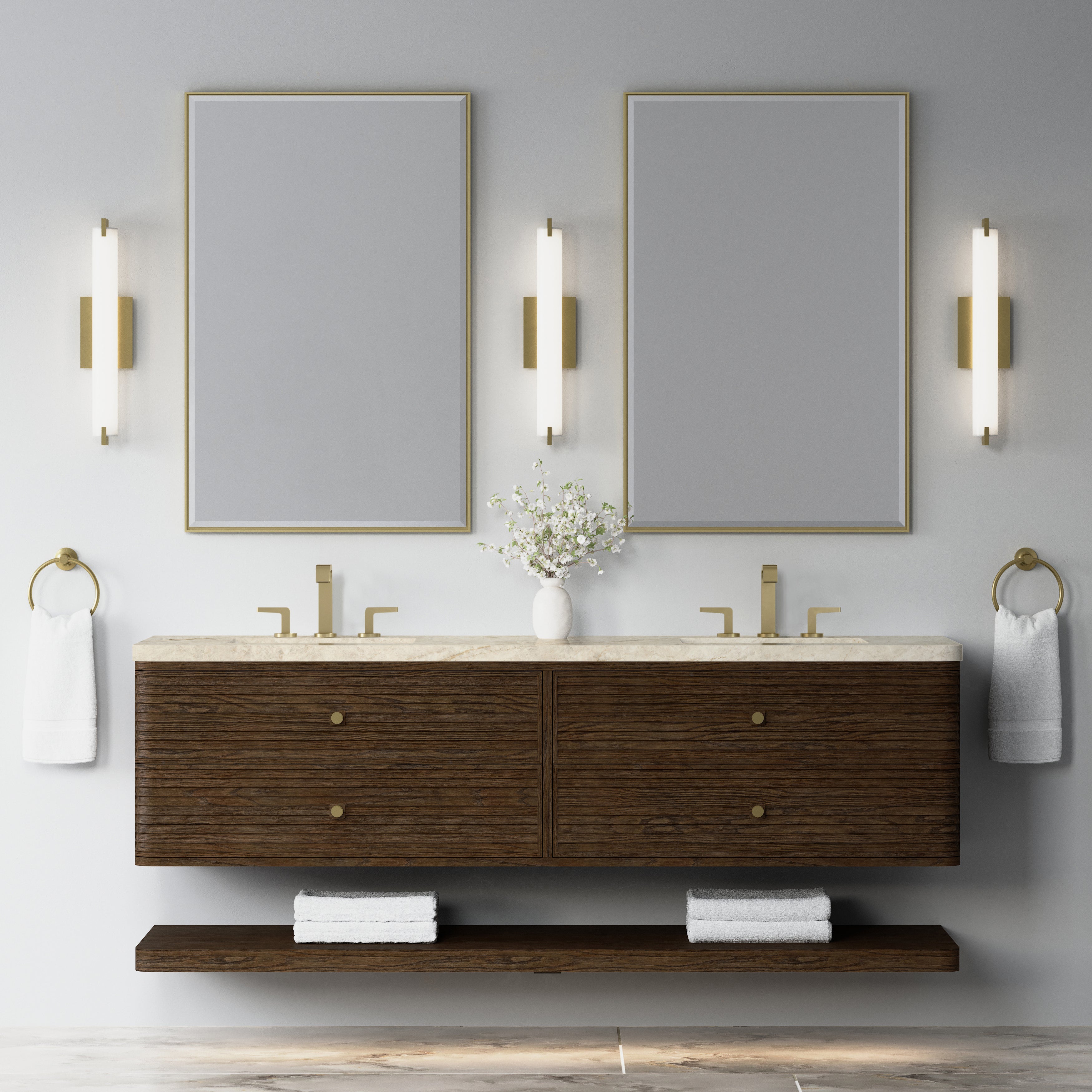 Allamari 72" Double Vanity - 3cm Stone Top