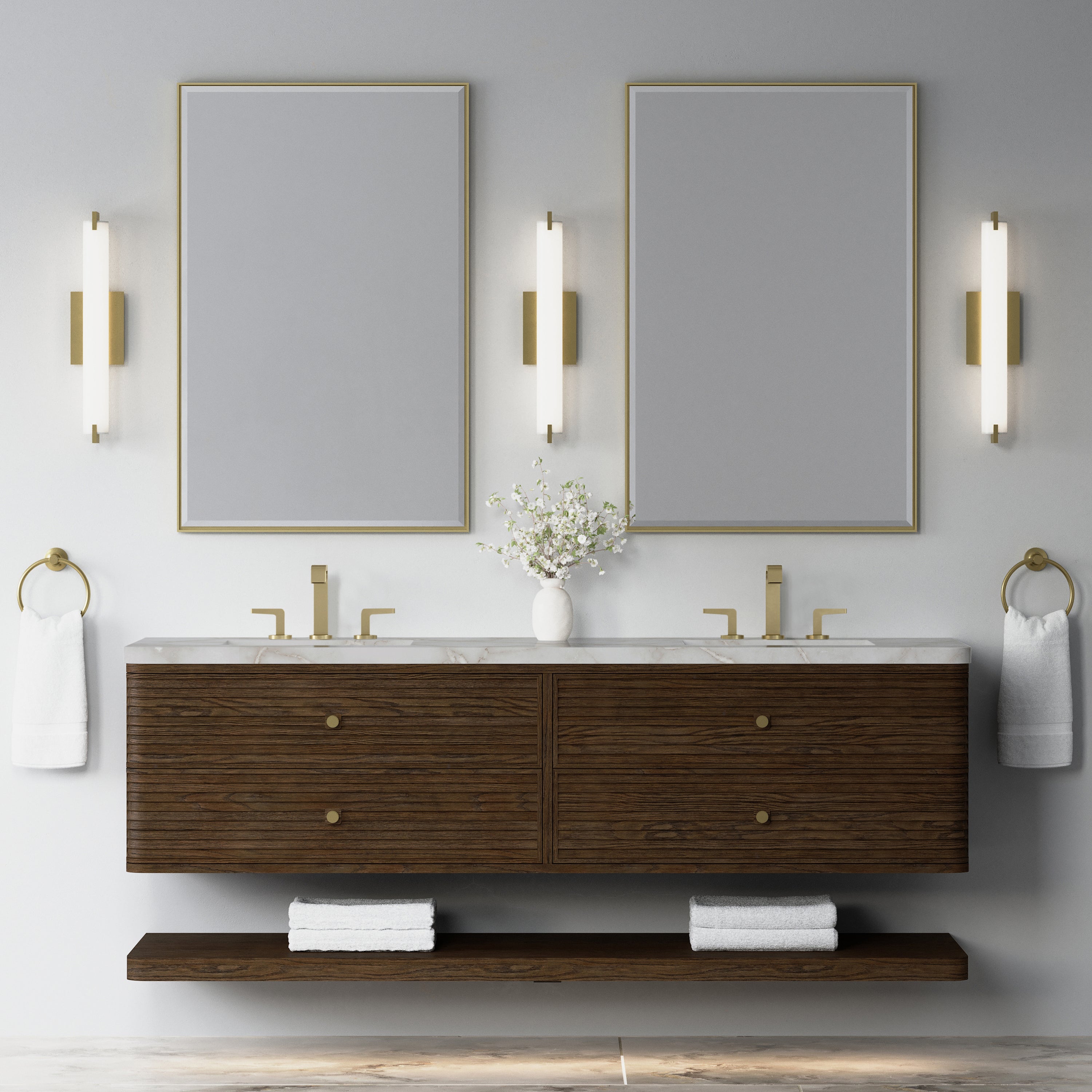 Allamari 72" Double Vanity - 3cm Stone Top