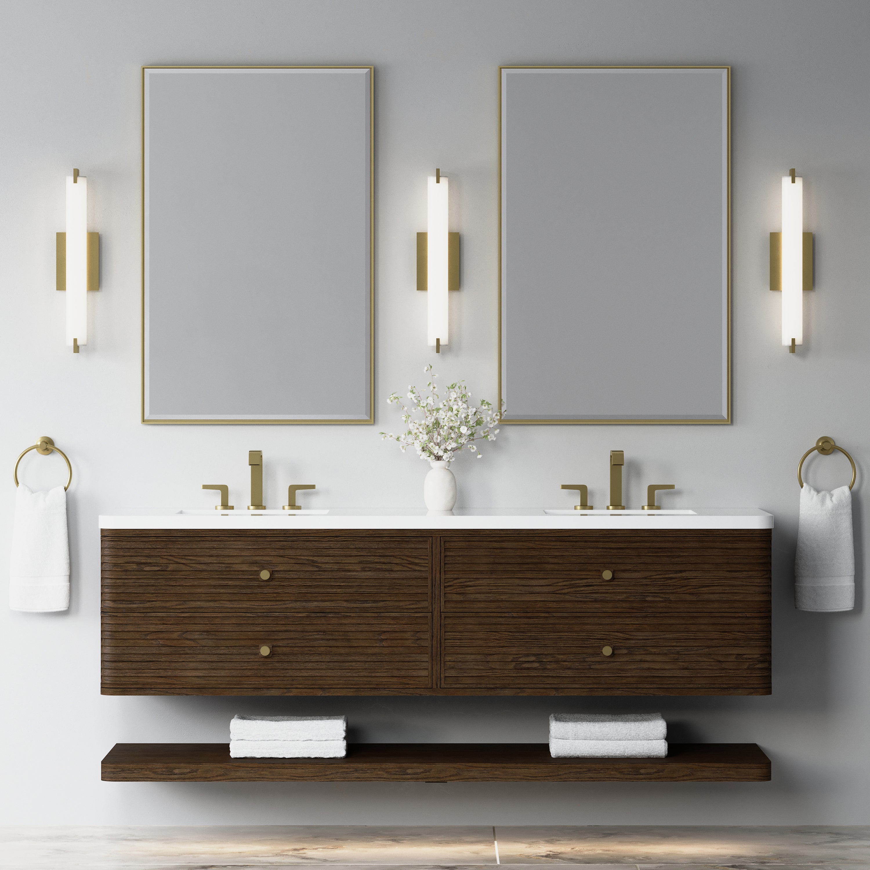 Allamari 72" Double Vanity - 3cm Stone Top