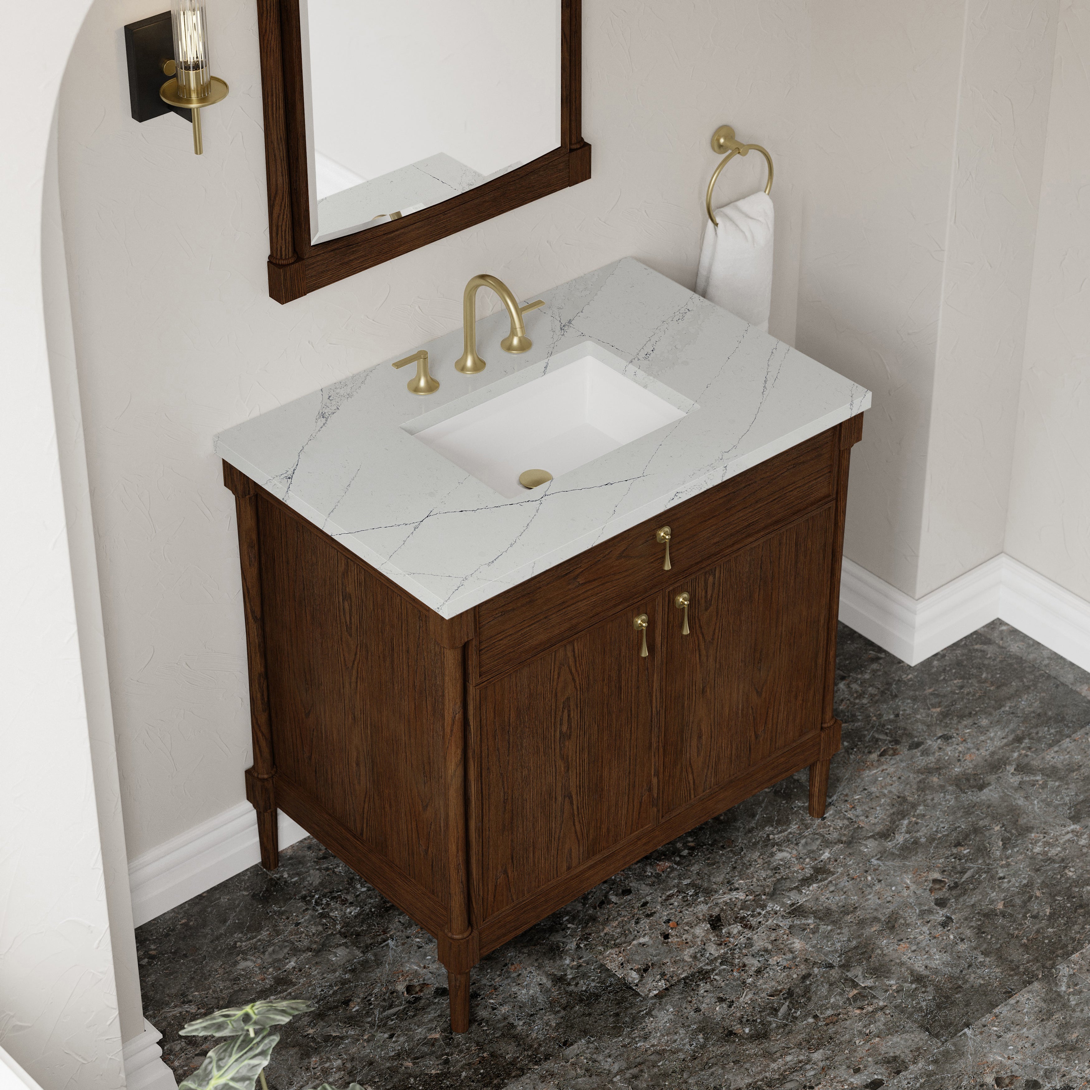 Kinnsden 36" Single Vanity - 3cm Stone Top