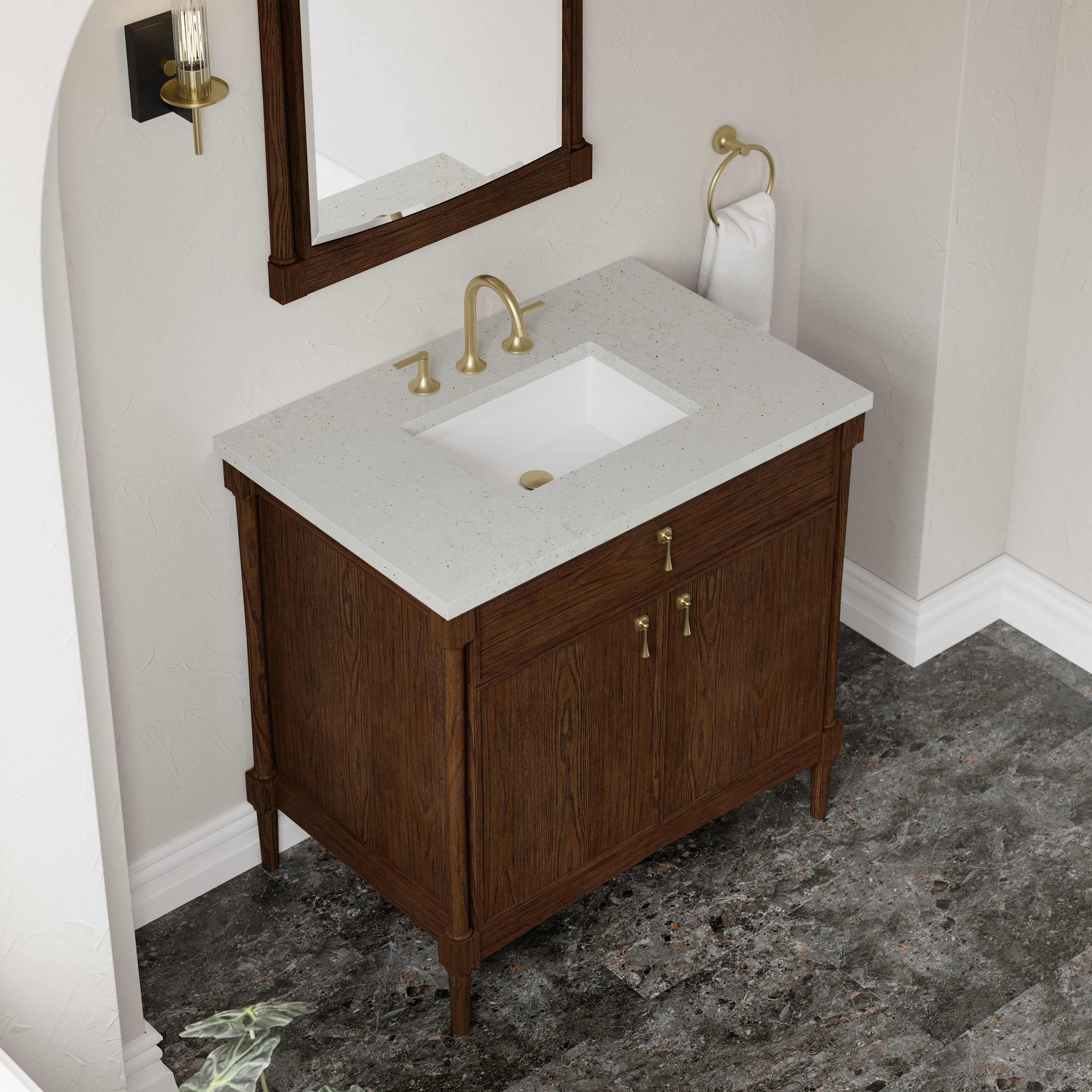 Kinnsden 36" Single Vanity - 3cm Stone Top