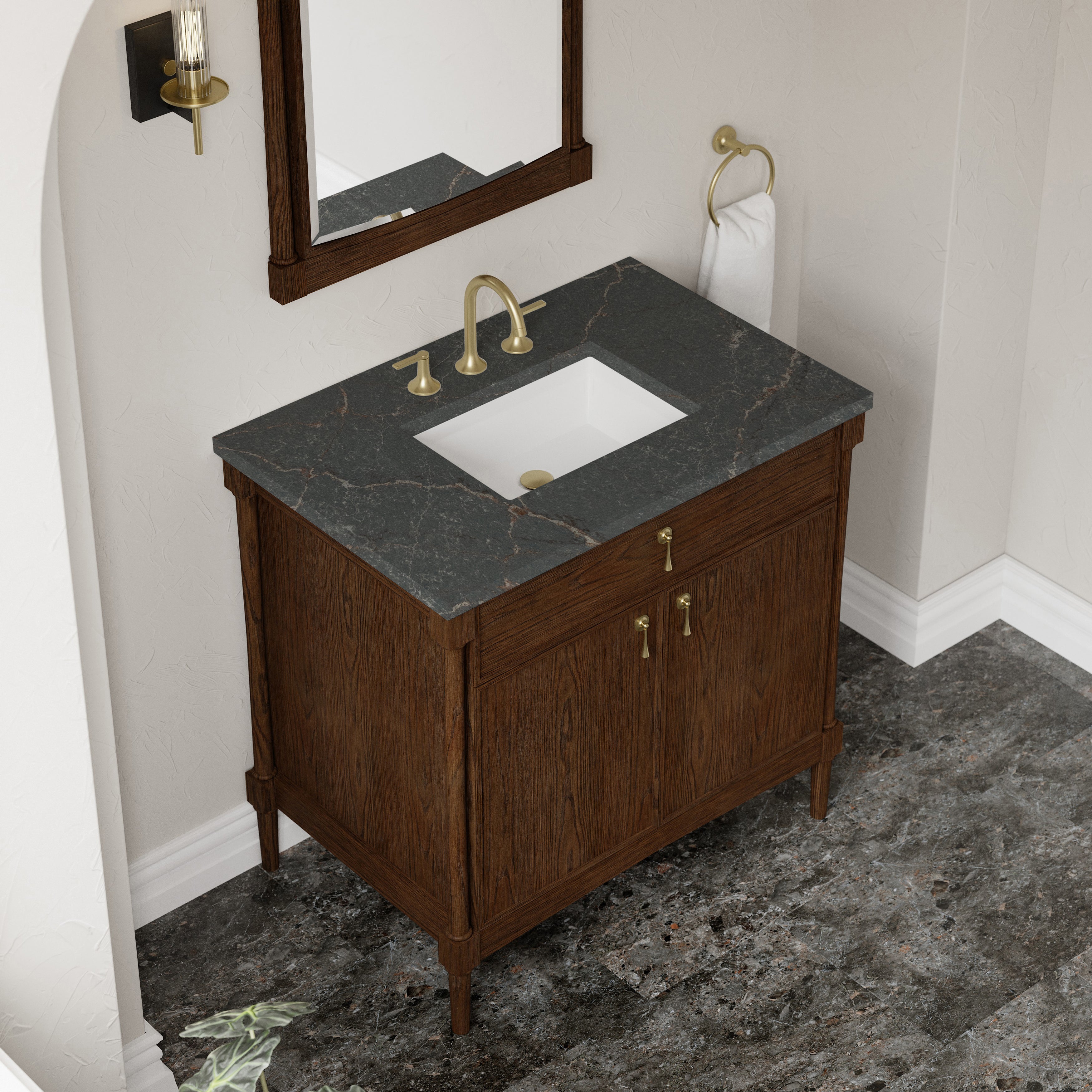 Kinnsden 36" Single Vanity - 3cm Stone Top