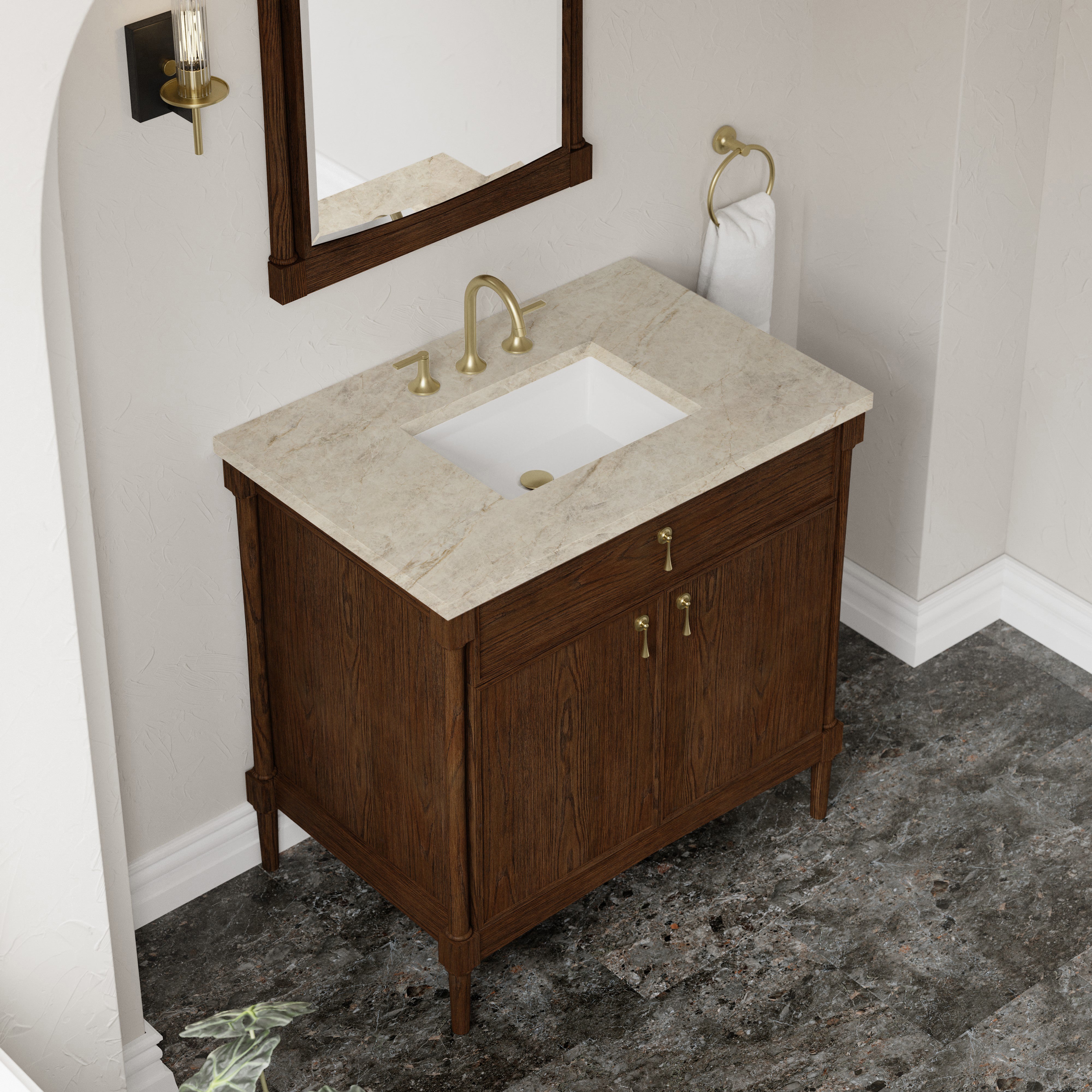 Kinnsden 36" Single Vanity - 3cm Stone Top