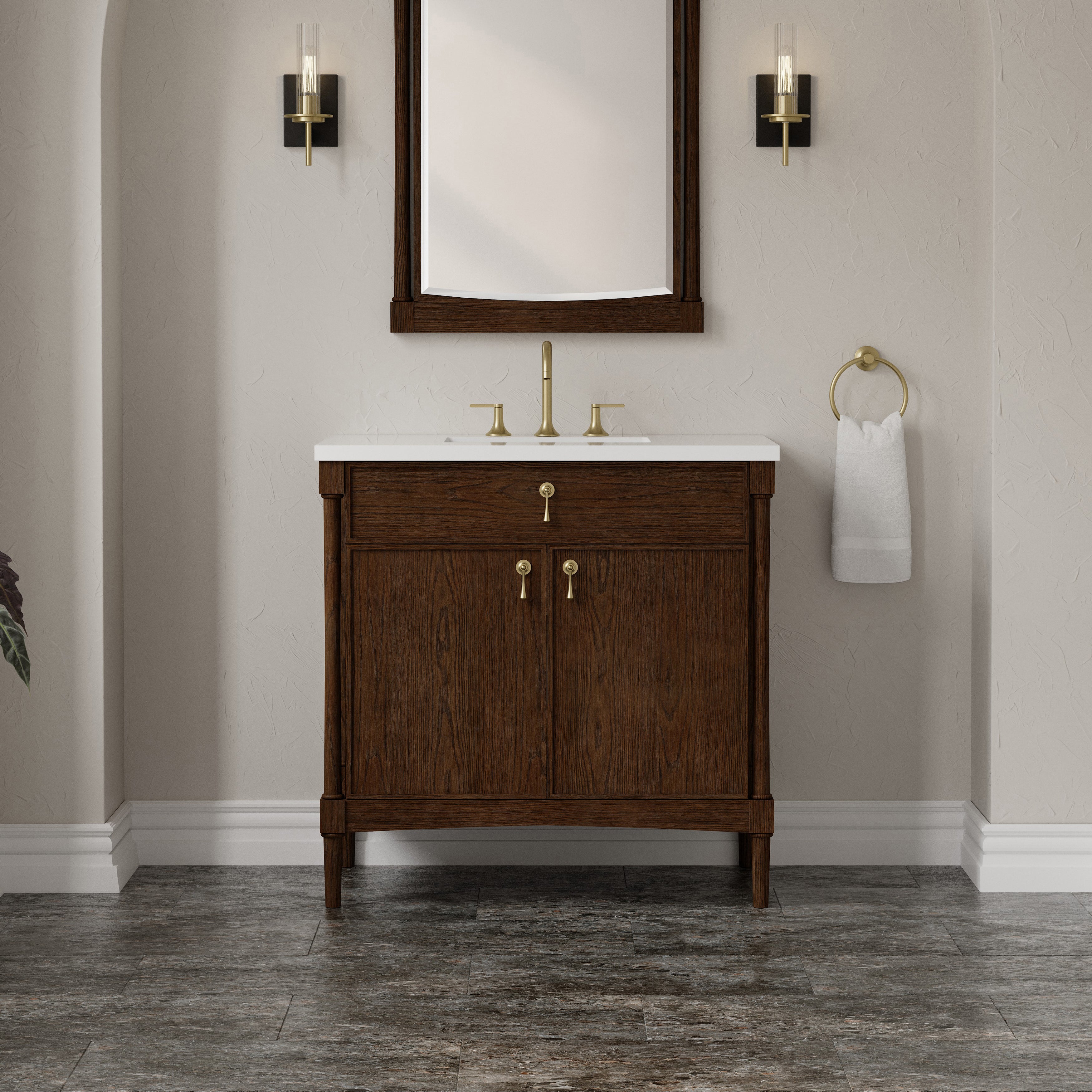 Kinnsden 36" Single Vanity - 3cm Stone Top