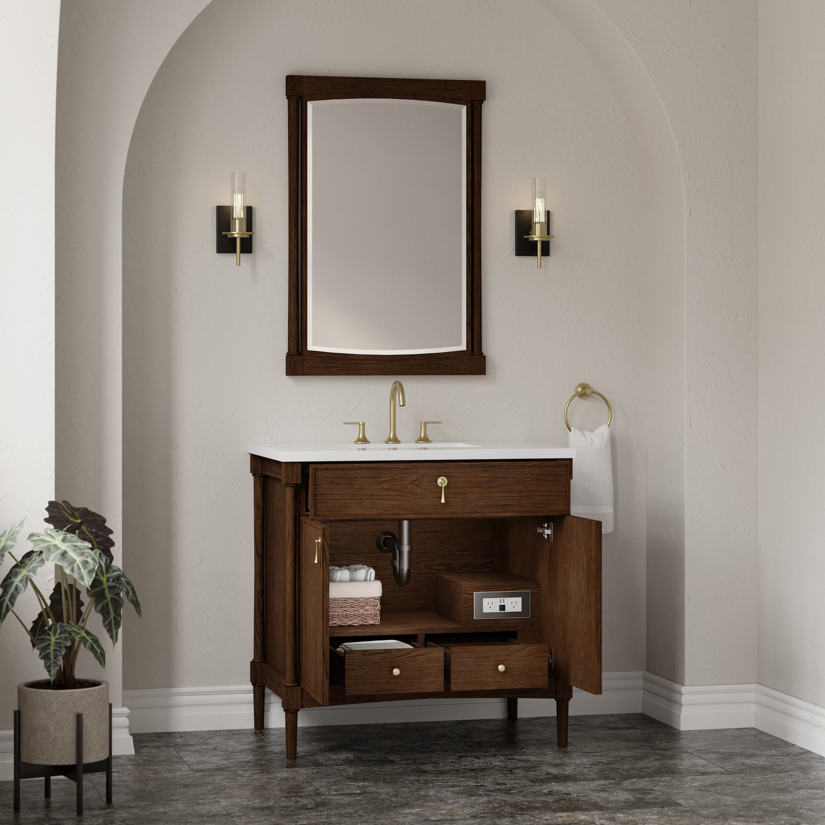 Kinnsden 36" Single Vanity - 3cm Stone Top