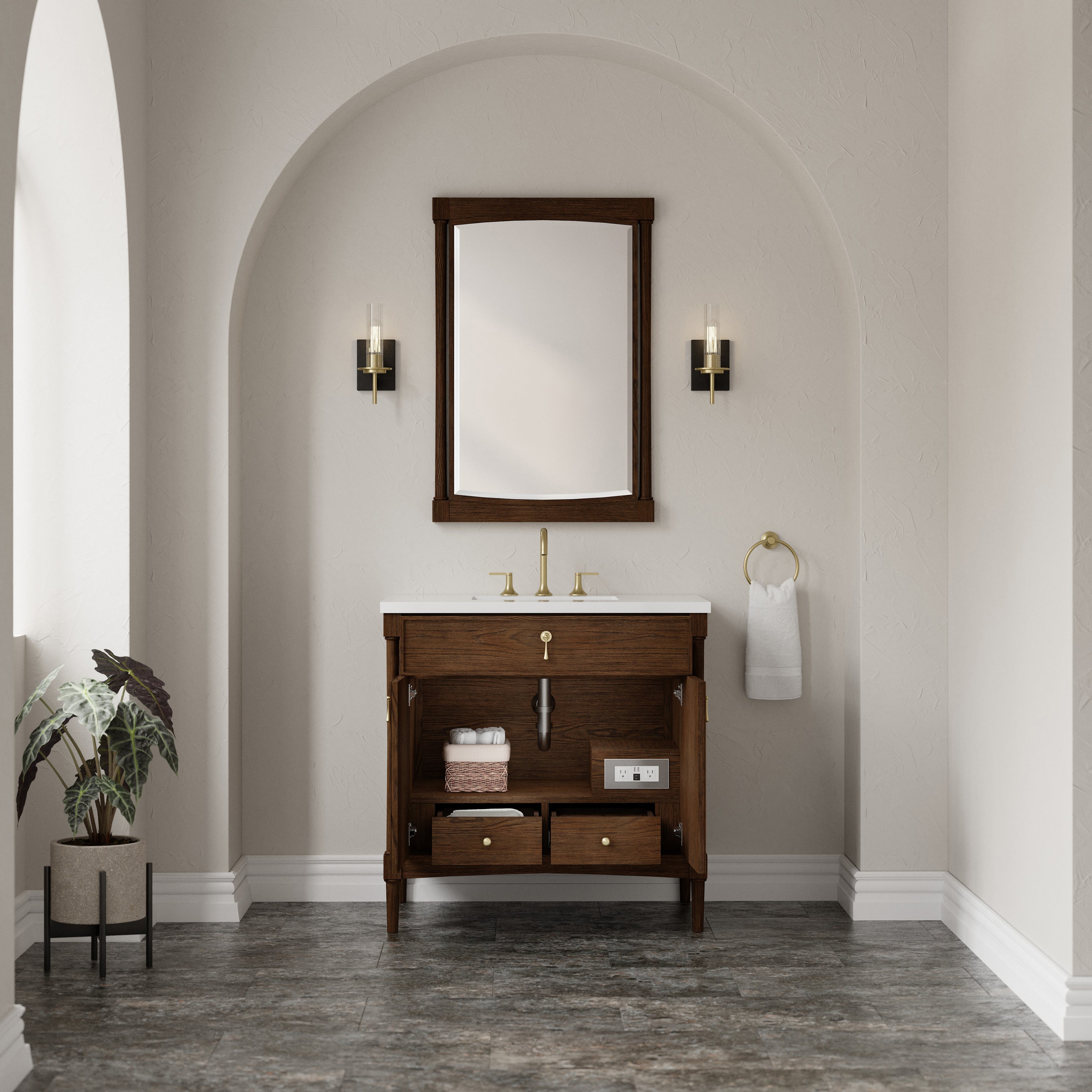 Kinnsden 36" Single Vanity - 3cm Stone Top