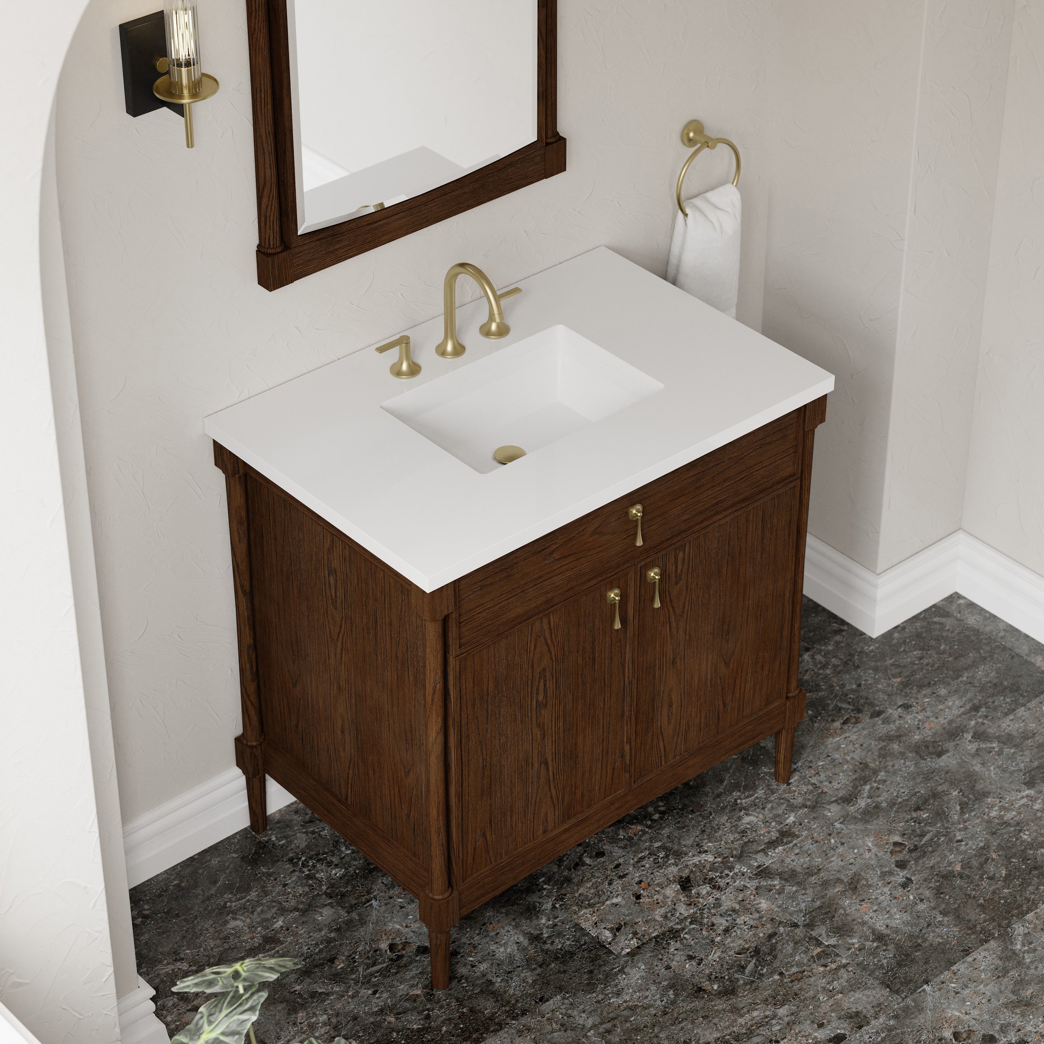 Kinnsden 36" Single Vanity - 3cm Stone Top