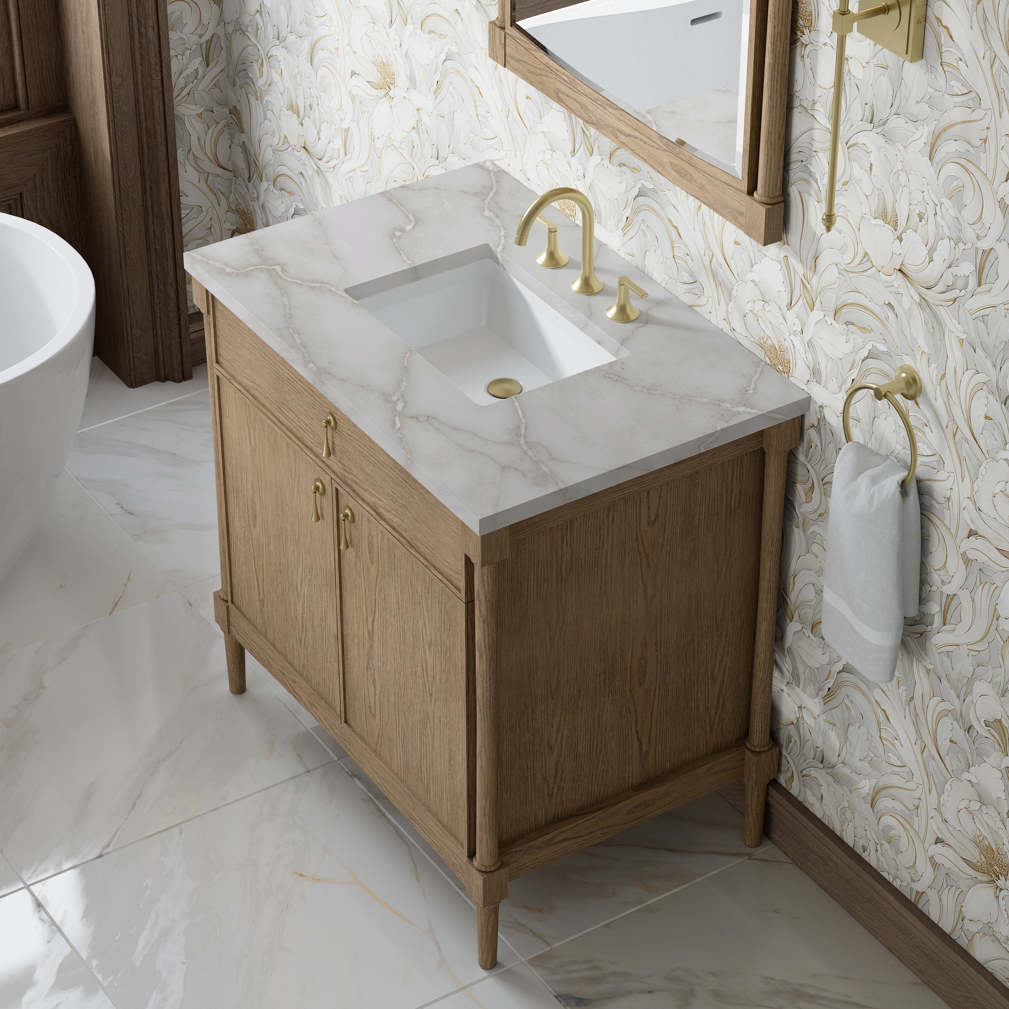 Kinnsden 36" Single Vanity - 3cm Stone Top
