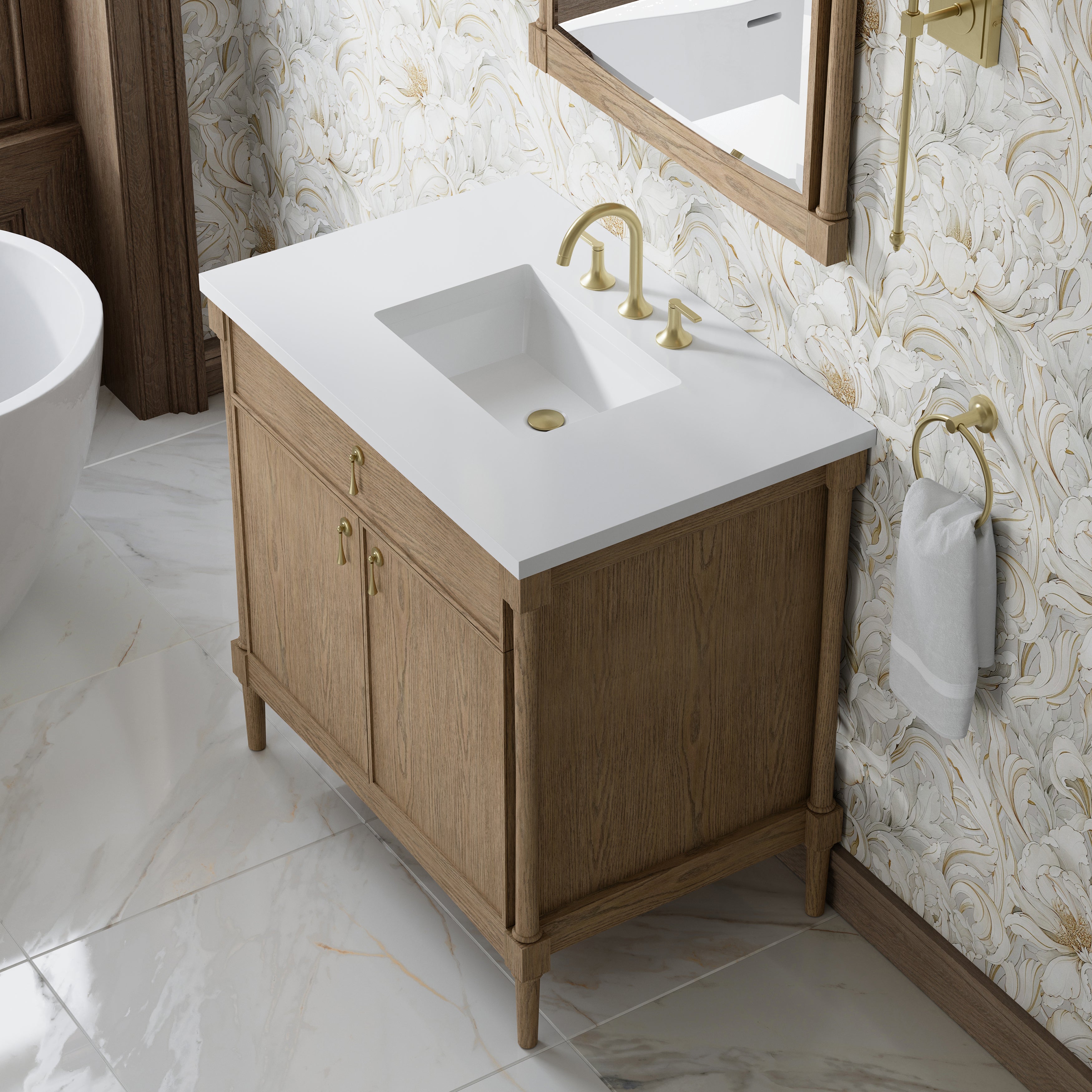 Kinnsden 36" Single Vanity - 3cm Stone Top
