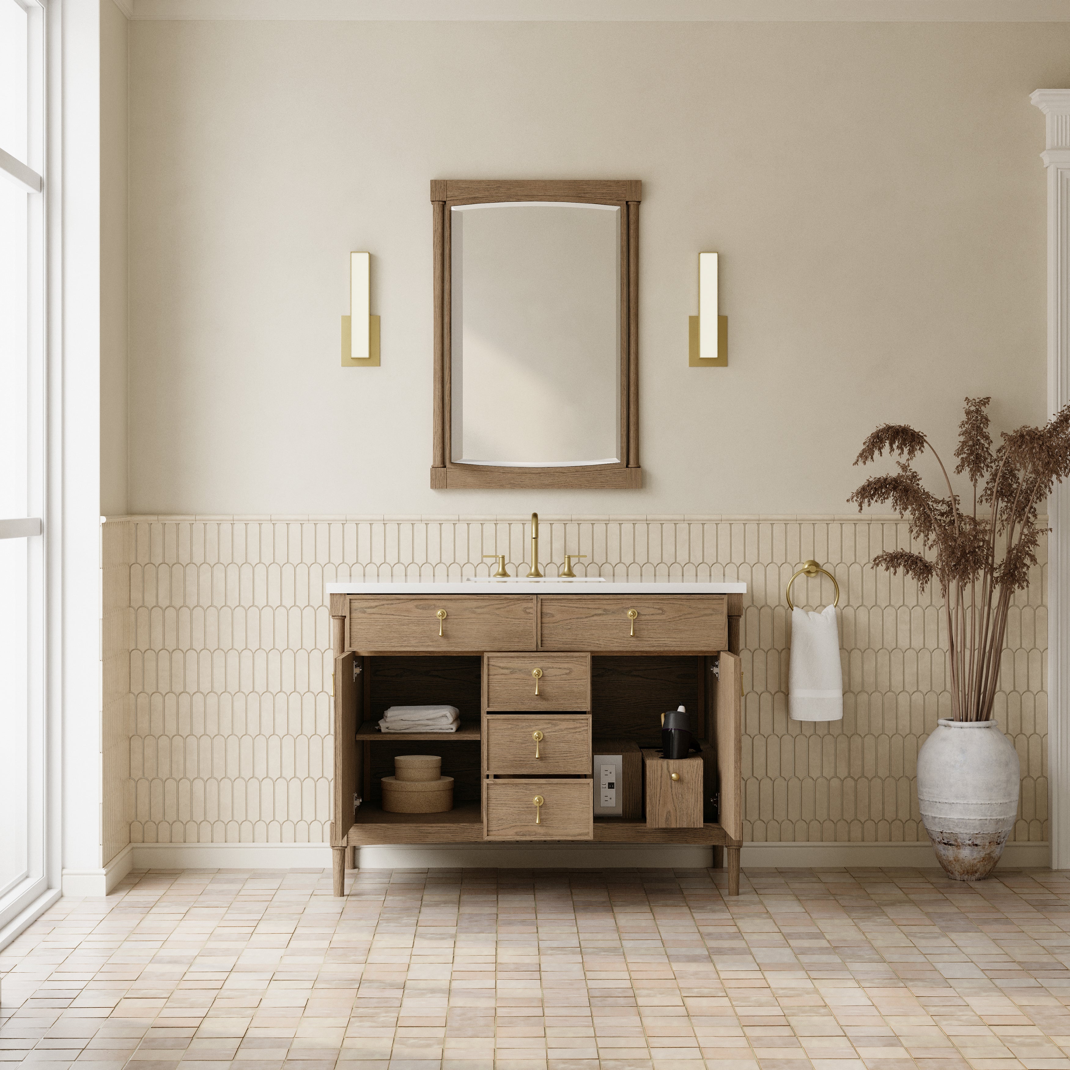 Kinnsden 48" Single Vanity - 3cm Stone Top
